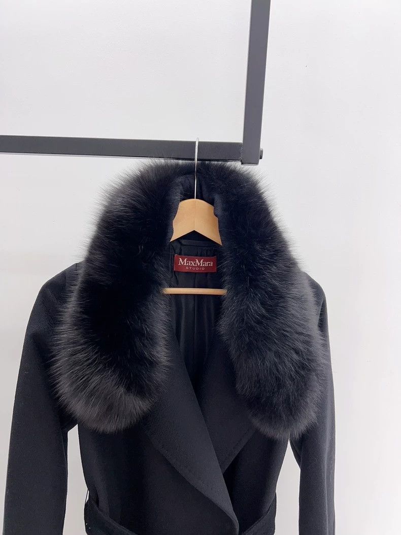 Max Mara Max Mara Studio Classic Wool Coat Size S / US 4 / IT 40 - 3 Thumbnail
