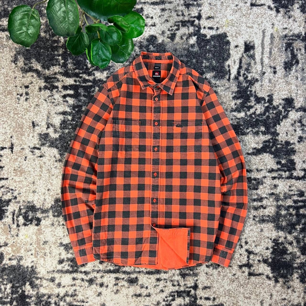 Quiksilver Quiksilver Vintage Mini Logo Flannel Plaid Button Up Shirt Size US M / EU 48-50 / 2 - 1 Thumbnail