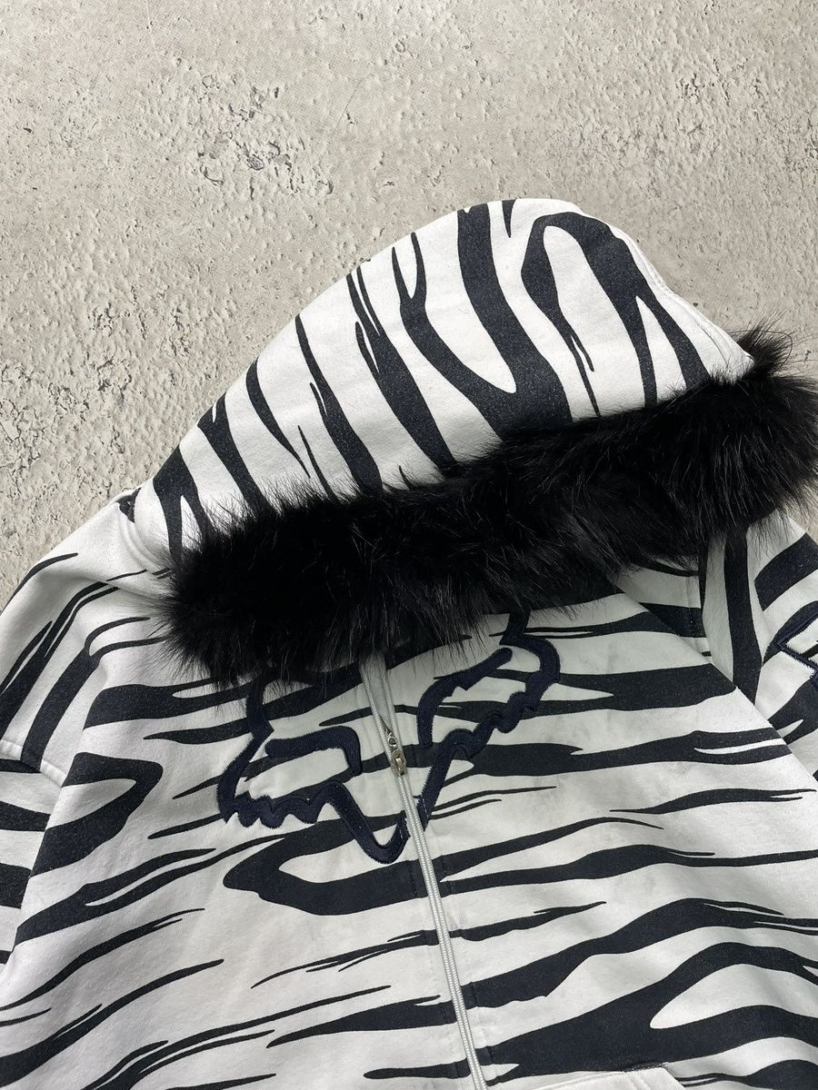 If Six Was Nine Rare fur hood Fox overprint japanese jacket hoodie y2k Size US M / EU 48-50 / 2 - 4 Thumbnail