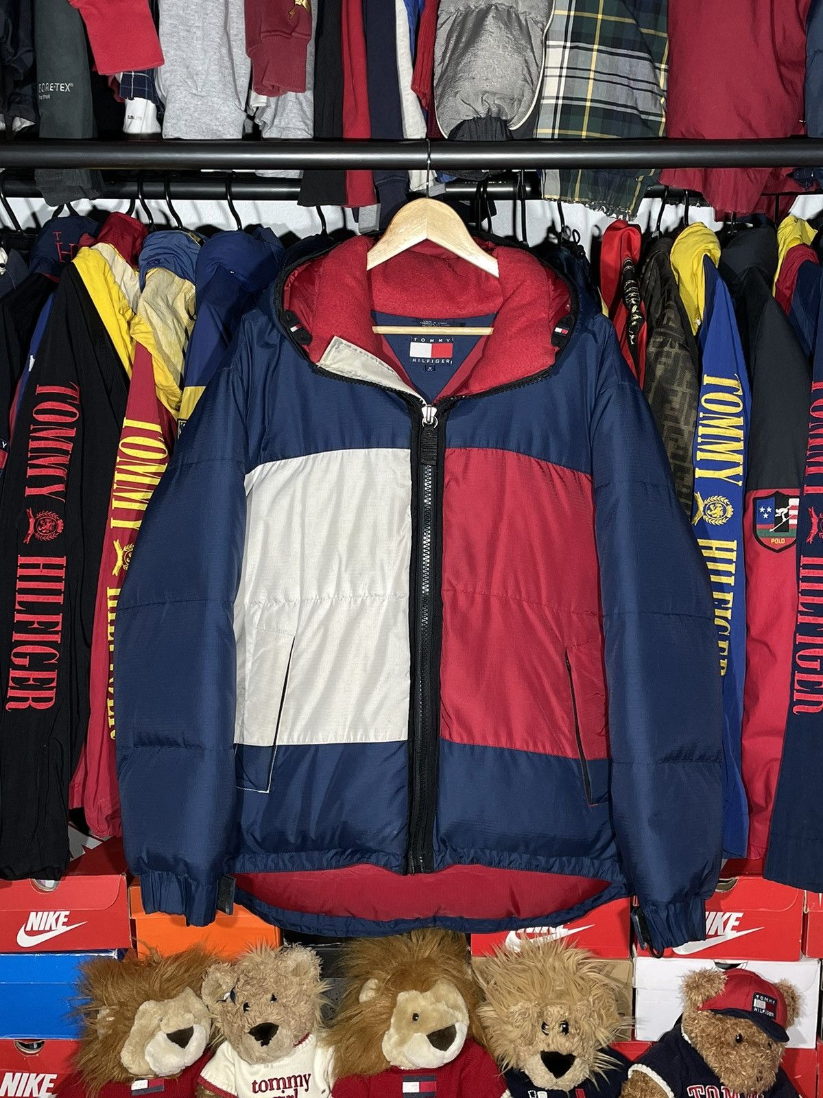 Tommy Hilfiger × Vintage Puffer Tommy Hilfiger Big Logo Flag Vintage 90’s Collection Size US L / EU 52-54 / 3 - 17 Thumbnail