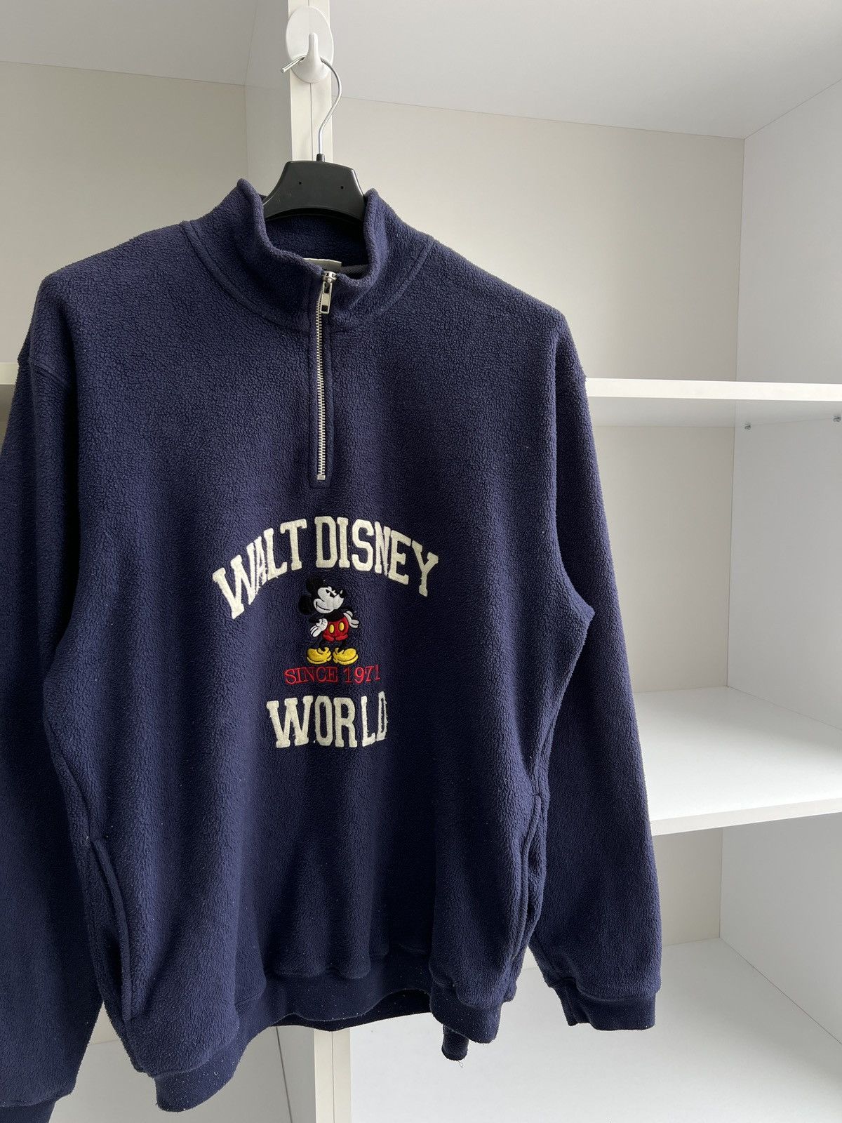 Disney × Vintage Vintage Disney 1/4 zip sweatshirt Size US M / EU 48-50 / 2 - 6 Thumbnail