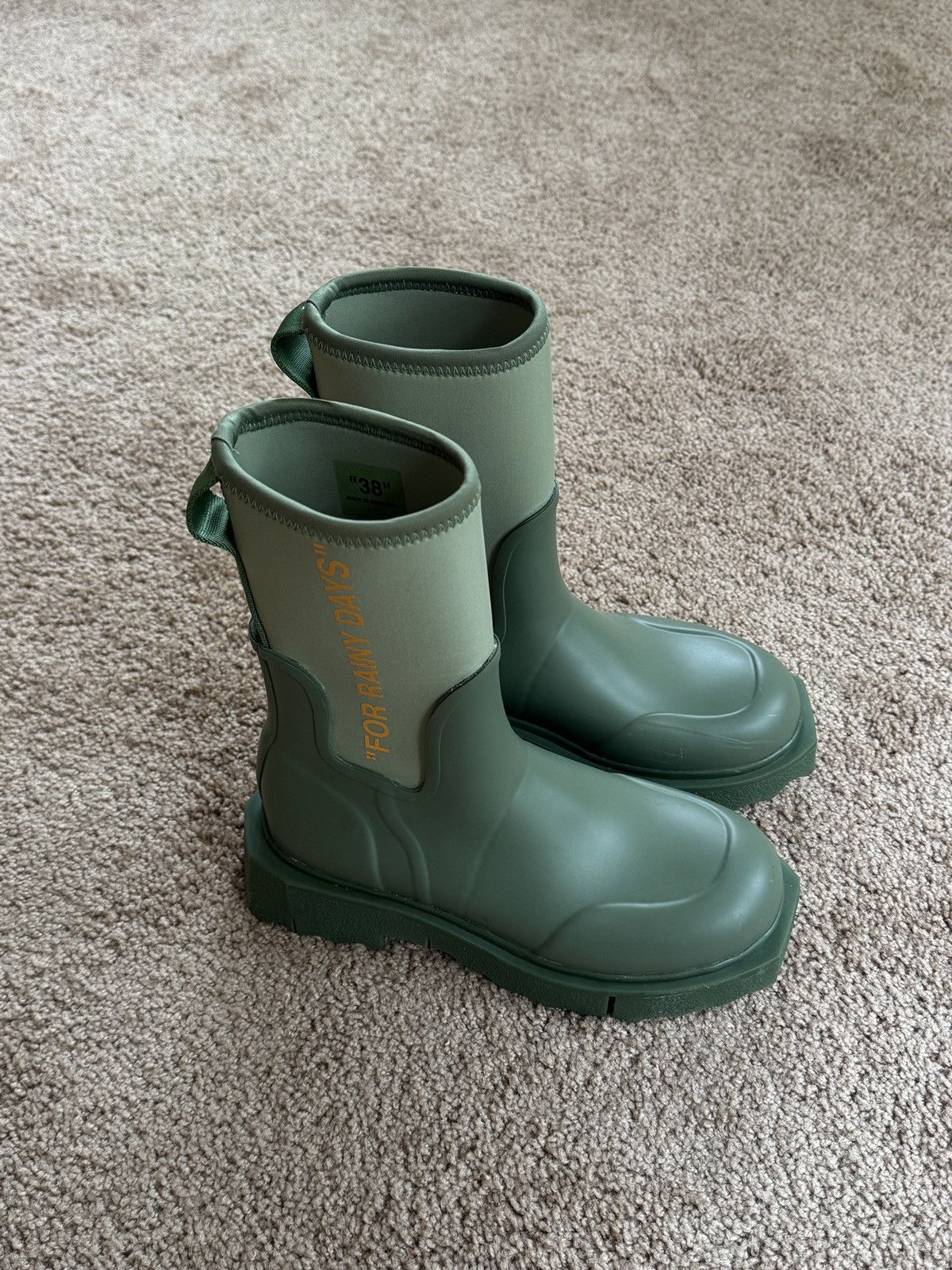 Off-White “For Rainy Days” Boots