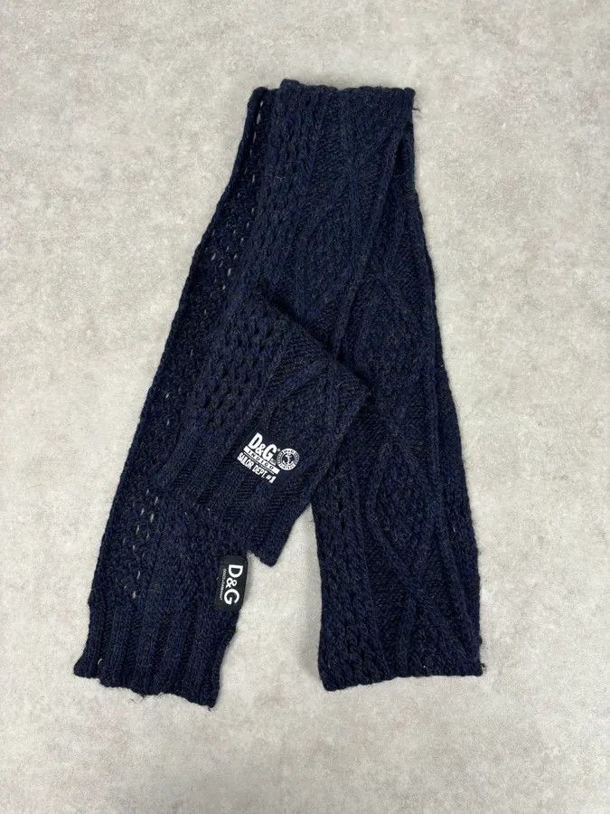 Dolce & Gabbana AW2006 Dolce & Gabbana Sailor Wool Navy Scarf Size ONE SIZE - 7 Thumbnail