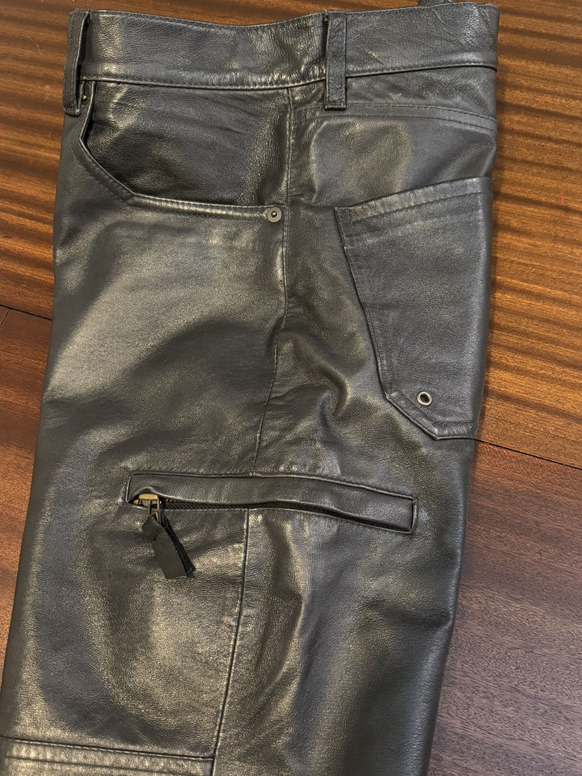 PPFM PPFM Black Leather Pants Size US 30 / EU 46 - 3 Thumbnail