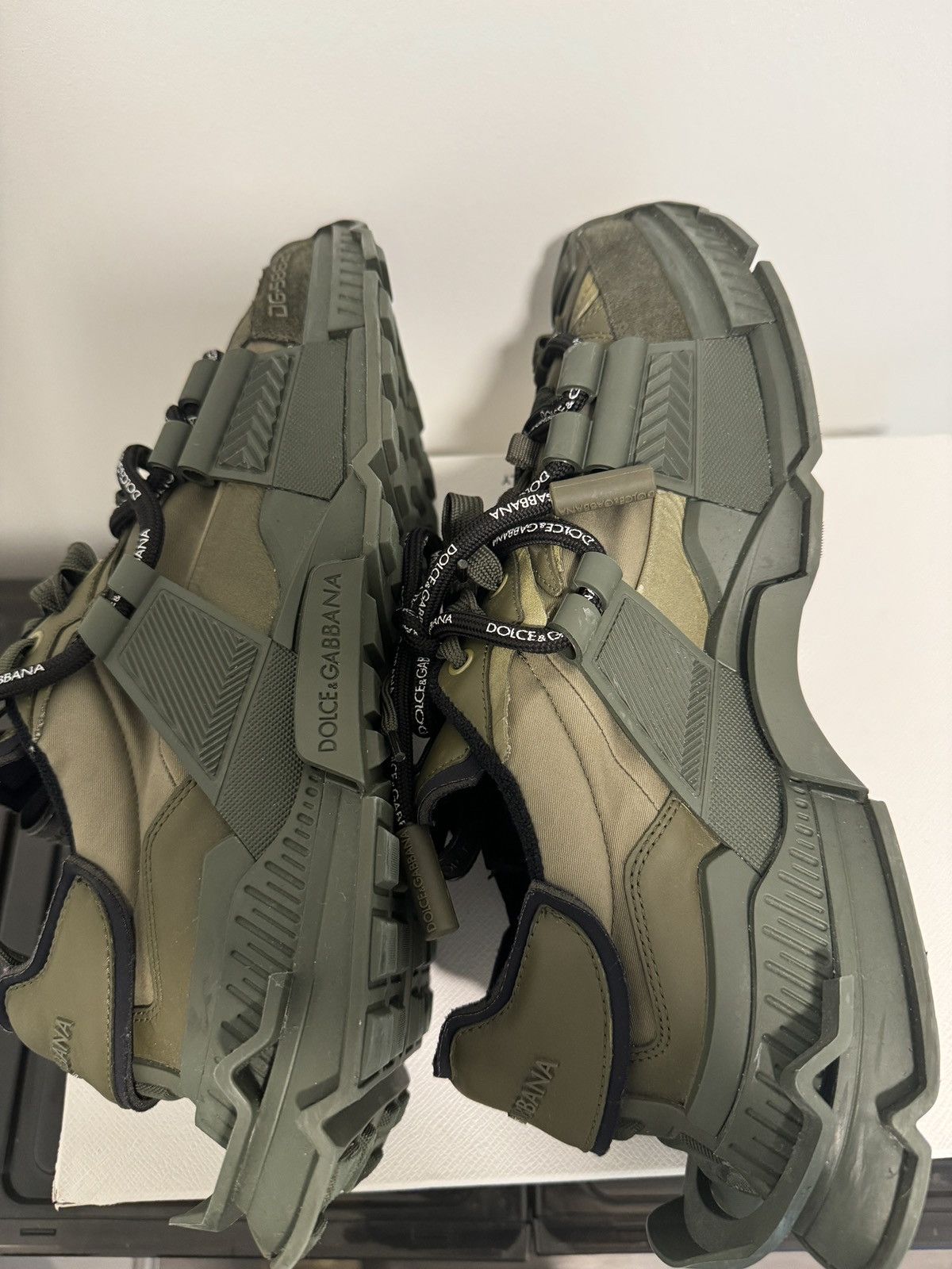 Dolce & Gabbana Dolce & Gabbana Space Runner Khaki Sneakers Size US 11 / EU 44 - 11 Thumbnail