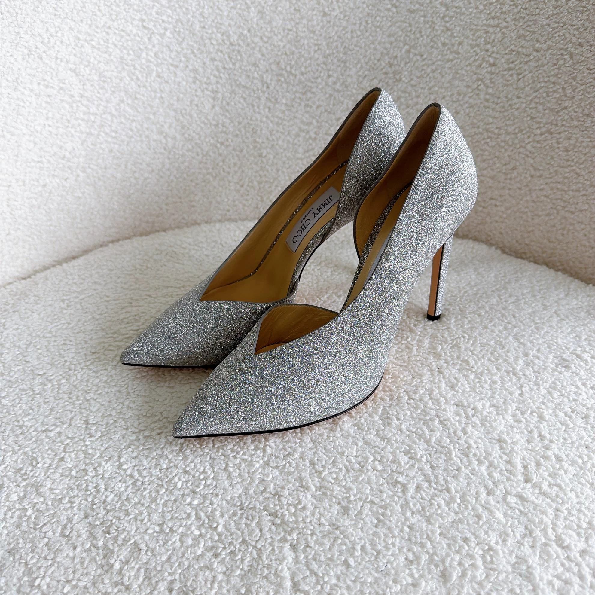 Jimmy Choo Jimmy Choo Silver Heels 38 8291 Size US 7.5 / IT 37.5 - 1 Thumbnail