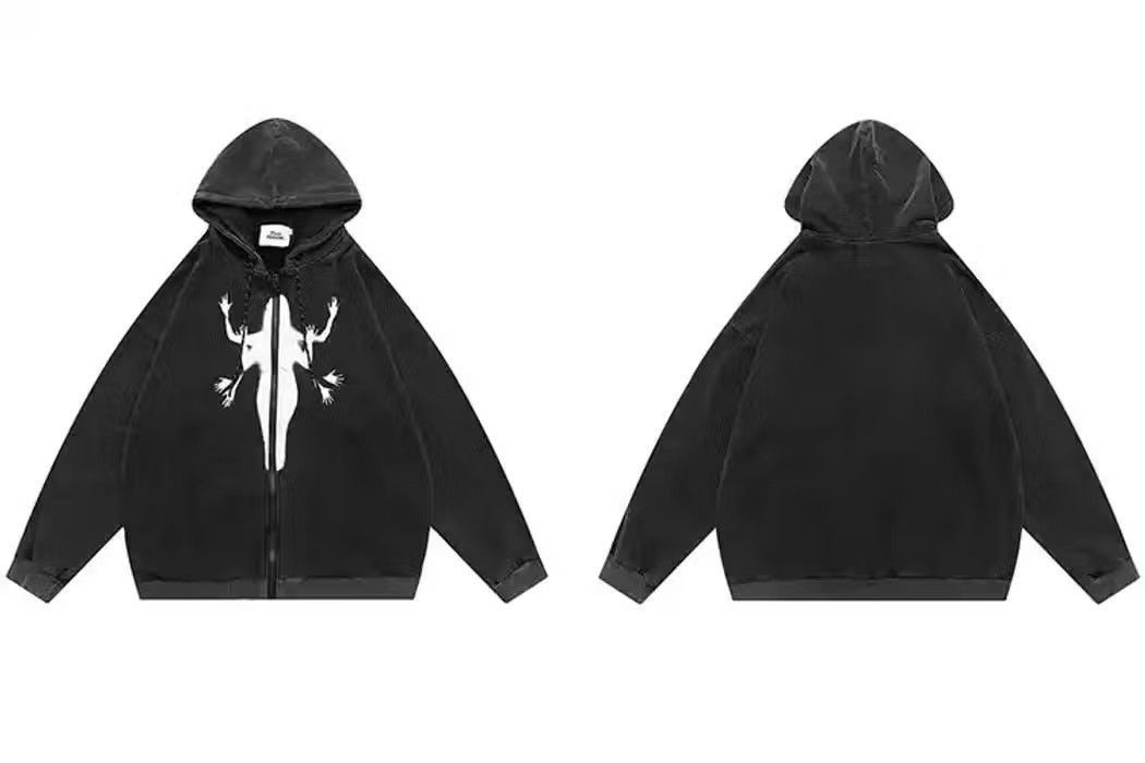 Japanese Brand Vintage Streetwear Hip Hop Oversized Hooded Jacket Size US L / EU 52-54 / 3 - 3 Thumbnail