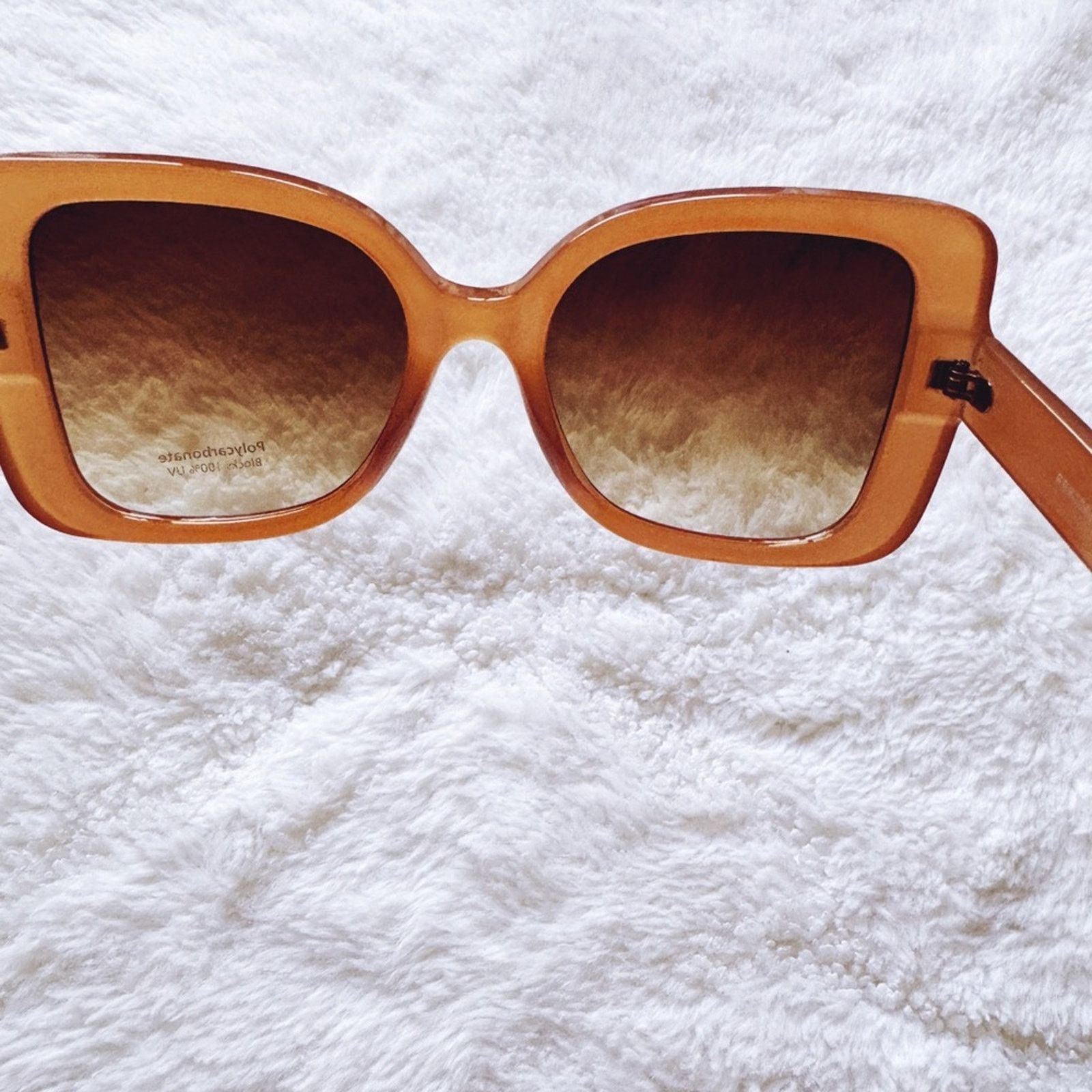 Other Eva Clear Gold Square-Framed Sunglasses Size ONE SIZE - 10 Thumbnail