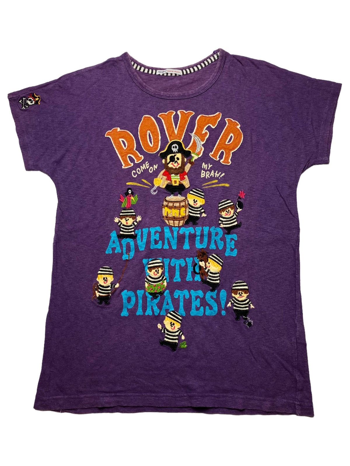 Angel Blue × Hysteric Glamour × Japanese Brand 2000s Rough Japan - Rover Pirates Embroidery Patchwork Tee Size US M / EU 48-50 / 2 - 1 Thumbnail