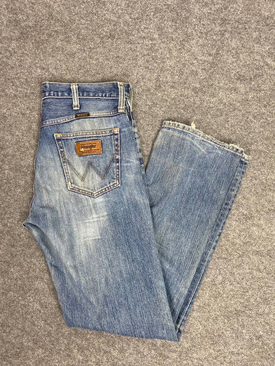 Vintage vintage wrangler distressed denim nice design Size US 34 / EU 50 - 2 Thumbnail