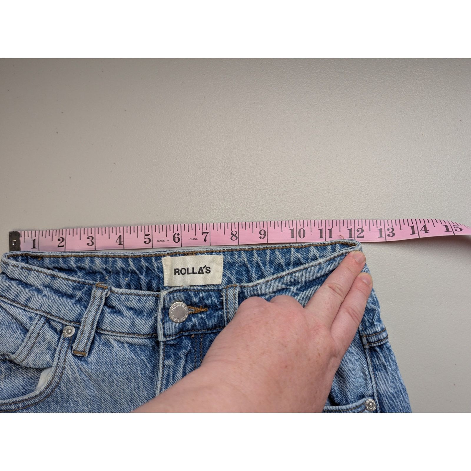Rolla's Rollas High Rise Slim Dusters Denim Jeans Womens 26 Light Size 26" / US 2 / IT 38 - 7 Thumbnail