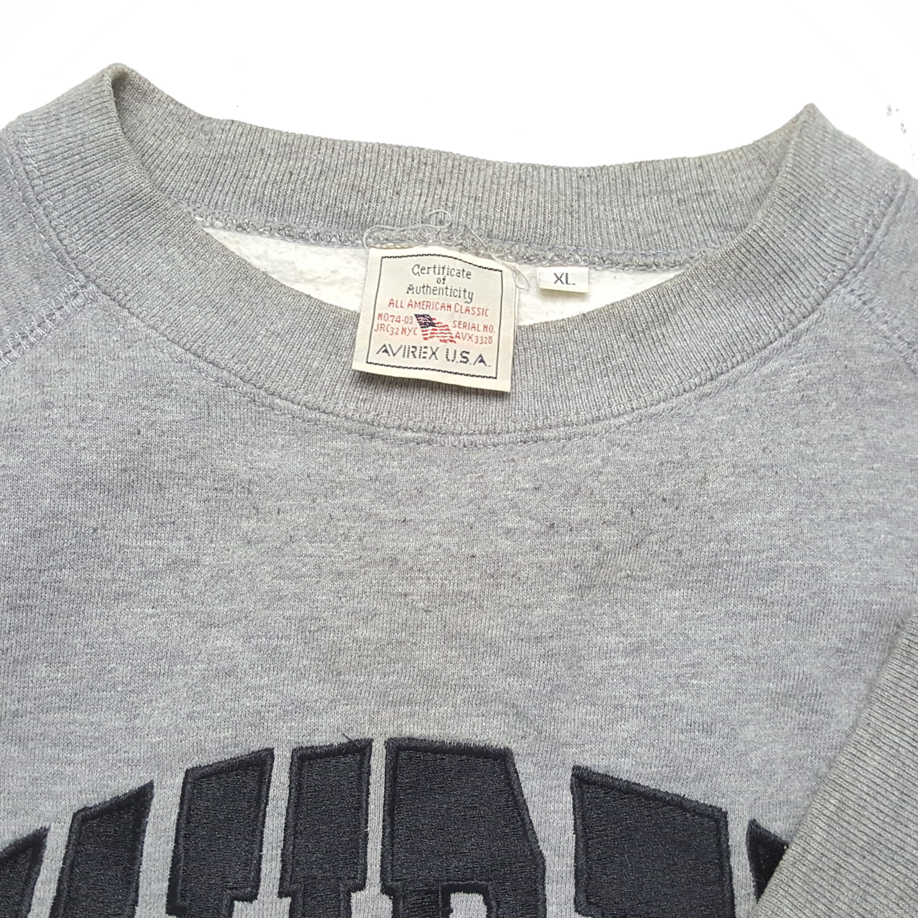 Avirex × Vintage AVIREX Spellout Design Streetwear Style Sweatshirt Size US L / EU 52-54 / 3 - 9 Thumbnail