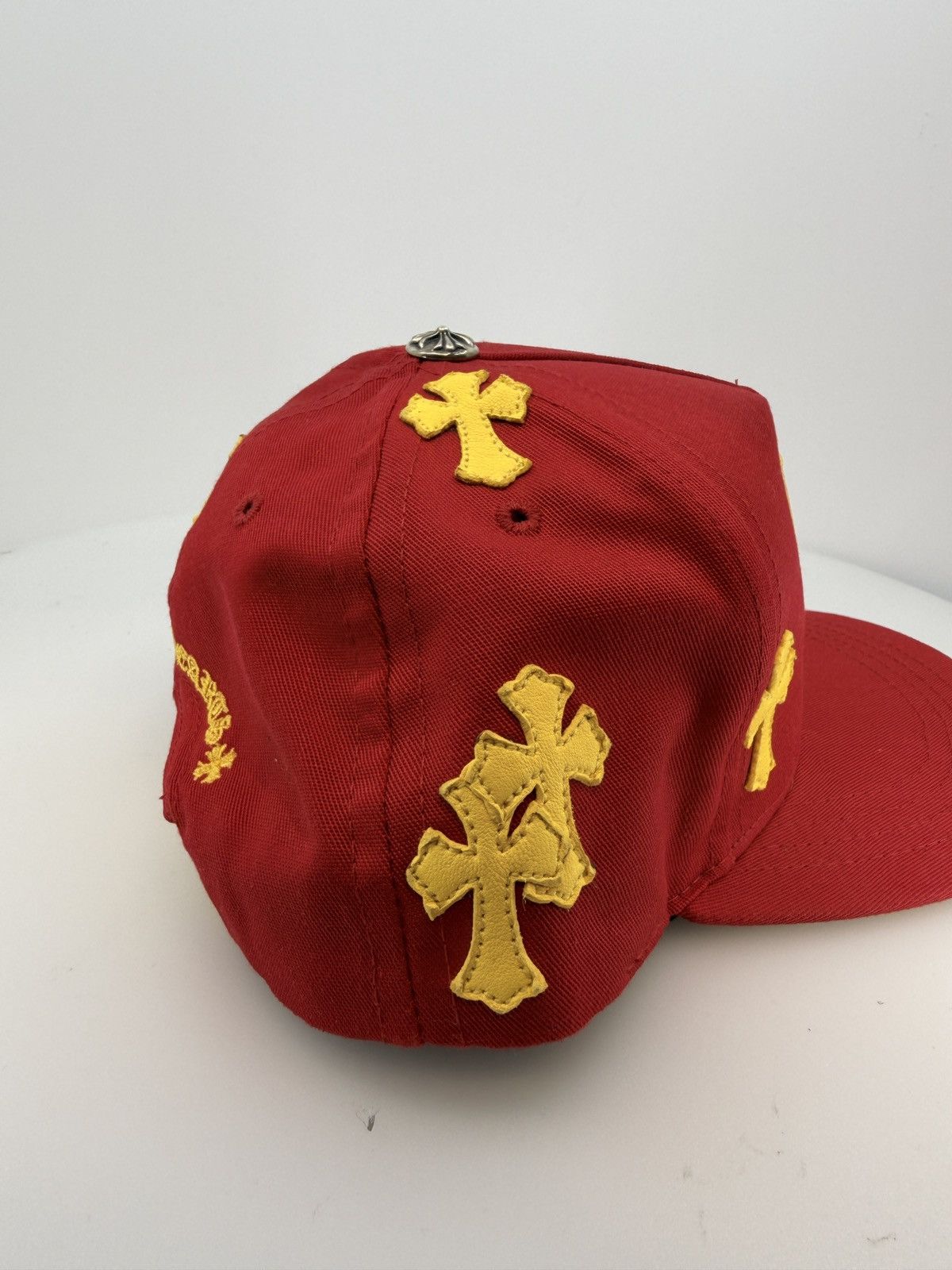 Chrome Hearts Chrome Hearts Cross Patch Hat Red Yellow Size ONE SIZE - 2 Thumbnail