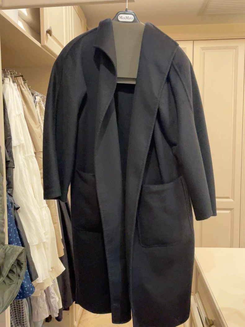 Other Max Mara Classic Black Cashmere Coat Size S / US 4 / IT 40 - 1 Thumbnail
