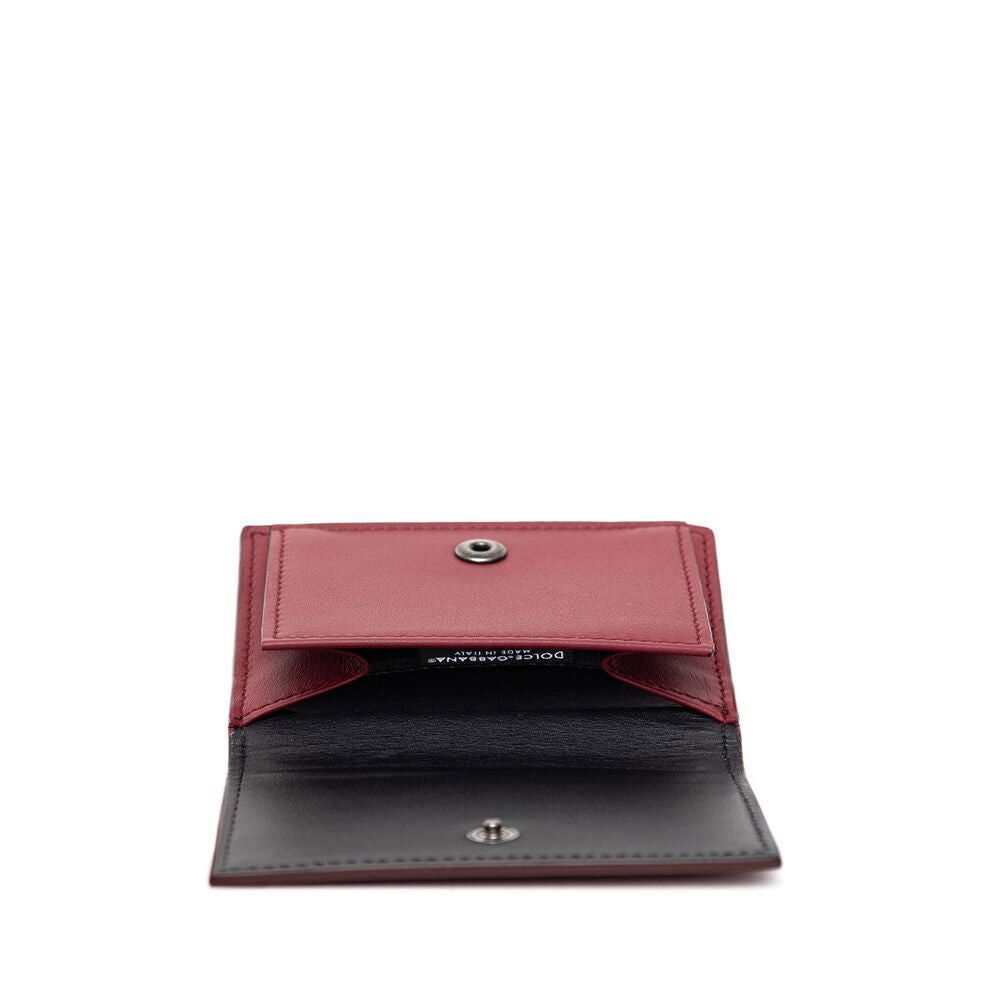 Dolce & Gabbana Dolce & Gabbana Red Calfskin Wallet Mens Wallet Size ONE SIZE - 4 Thumbnail
