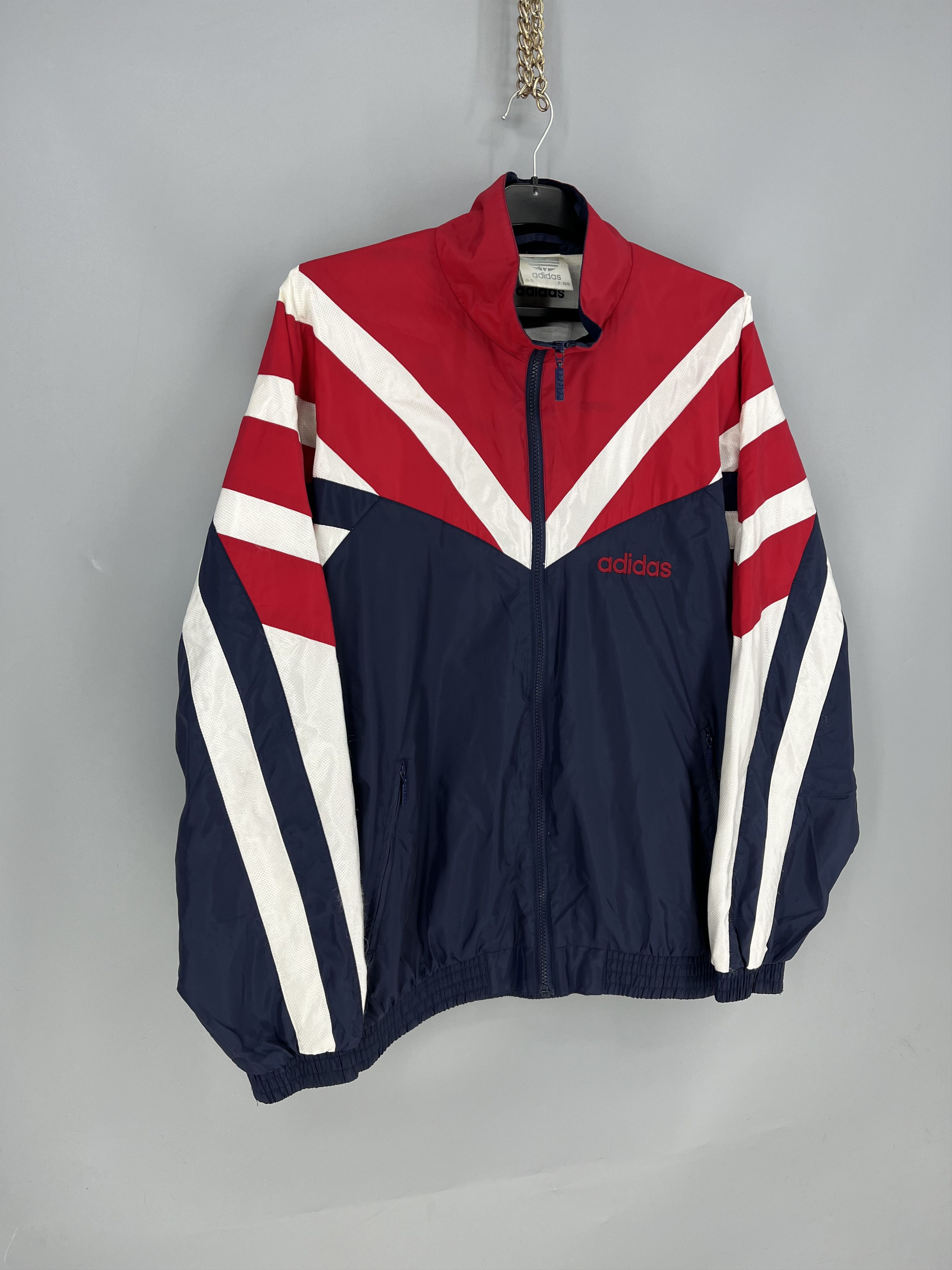 Vintage 90’s adidas RETRO Y2K BIG logo TRACK JACKET Size US M / EU 48-50 / 2 - 3 Thumbnail
