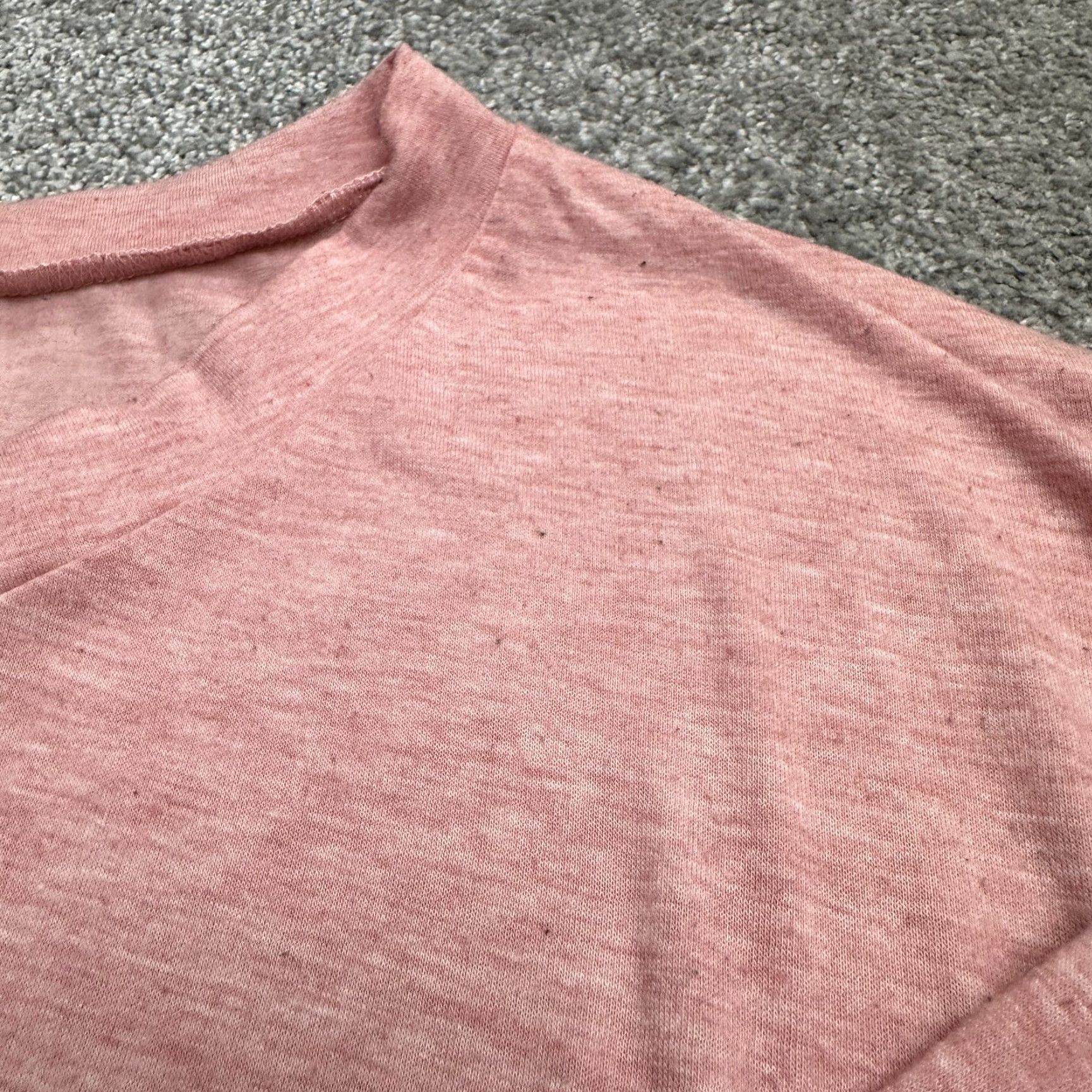 Bell Unbranded Blouse Women M Pink 3/4 Sleeve V-Neck Knit Cotton Nylon Size M / US 6-8 / IT 42-44 - 7 Thumbnail