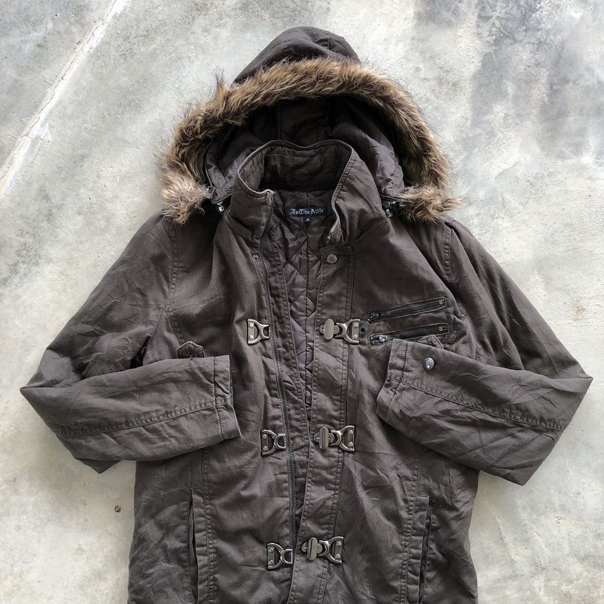 ジャケット・アウター in the attic fur hooded fireman jacket in the