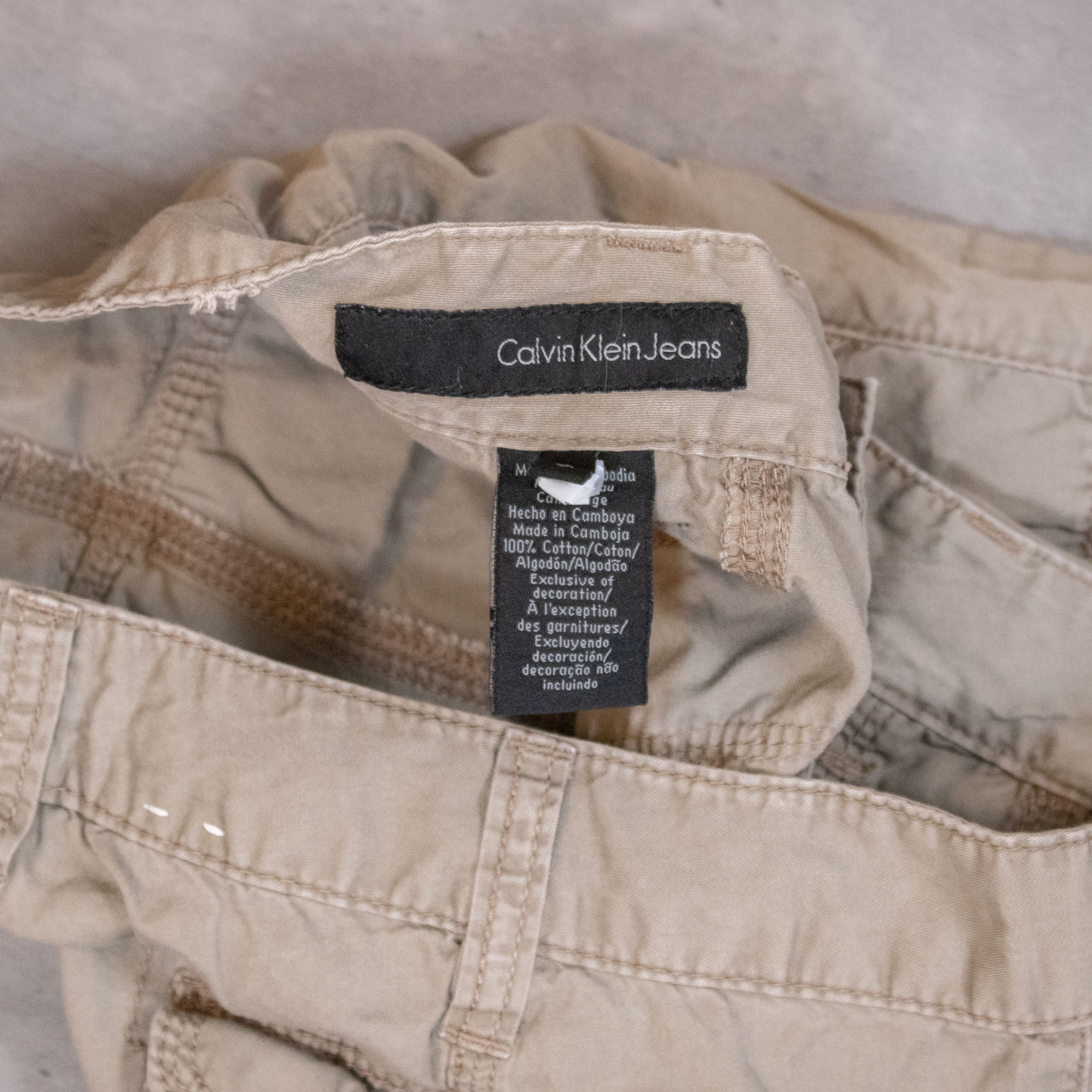 Calvin Klein Calvin Kelin OG-107 Cargo Brown Pants Size US 30 / EU 46 - 10 Thumbnail