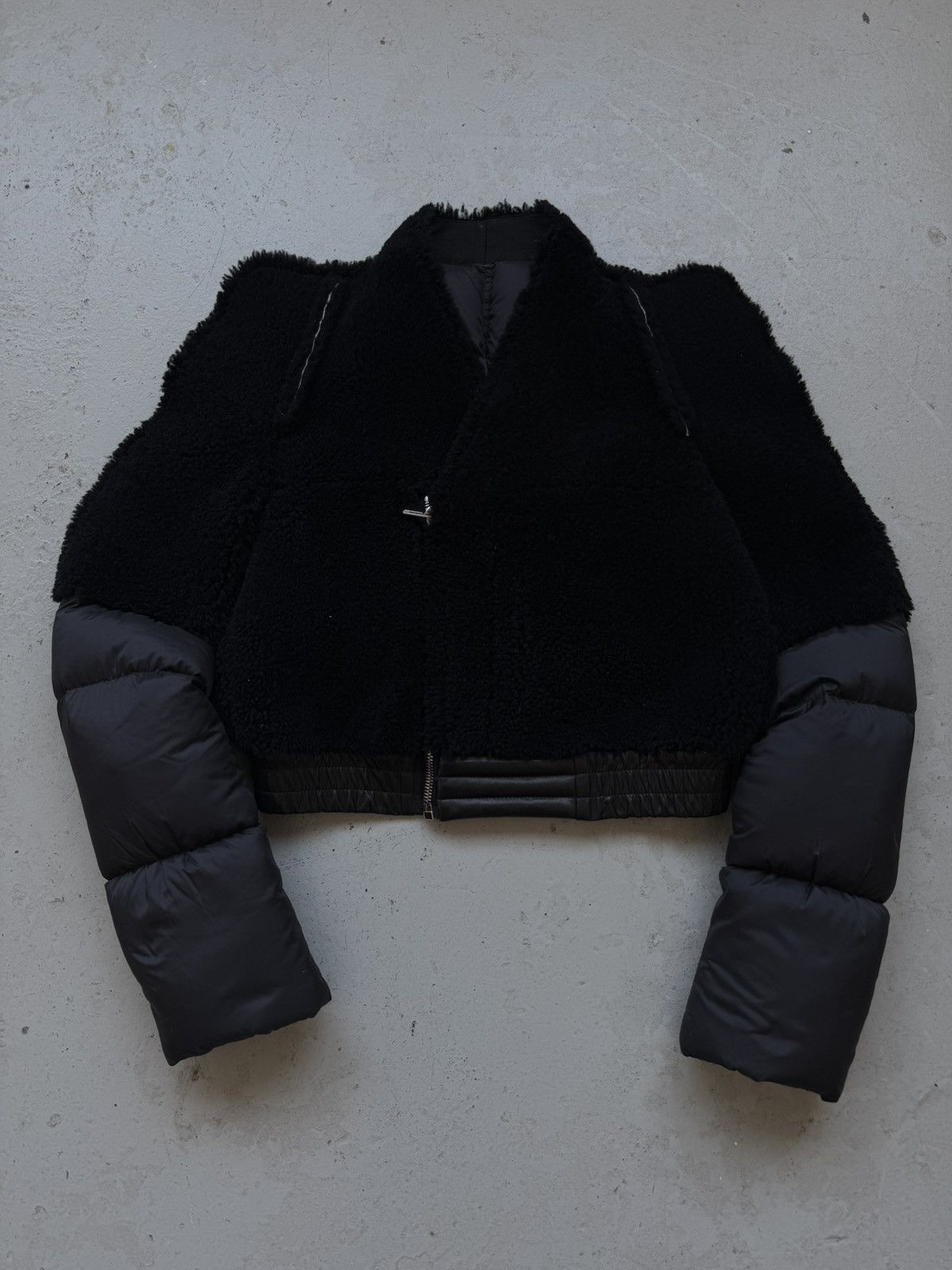 Rick Owens Rick Owens FW19 LARRY Runway Cropped Zionic down coat Size US S / EU 44-46 / 1 - 1 Thumbnail
