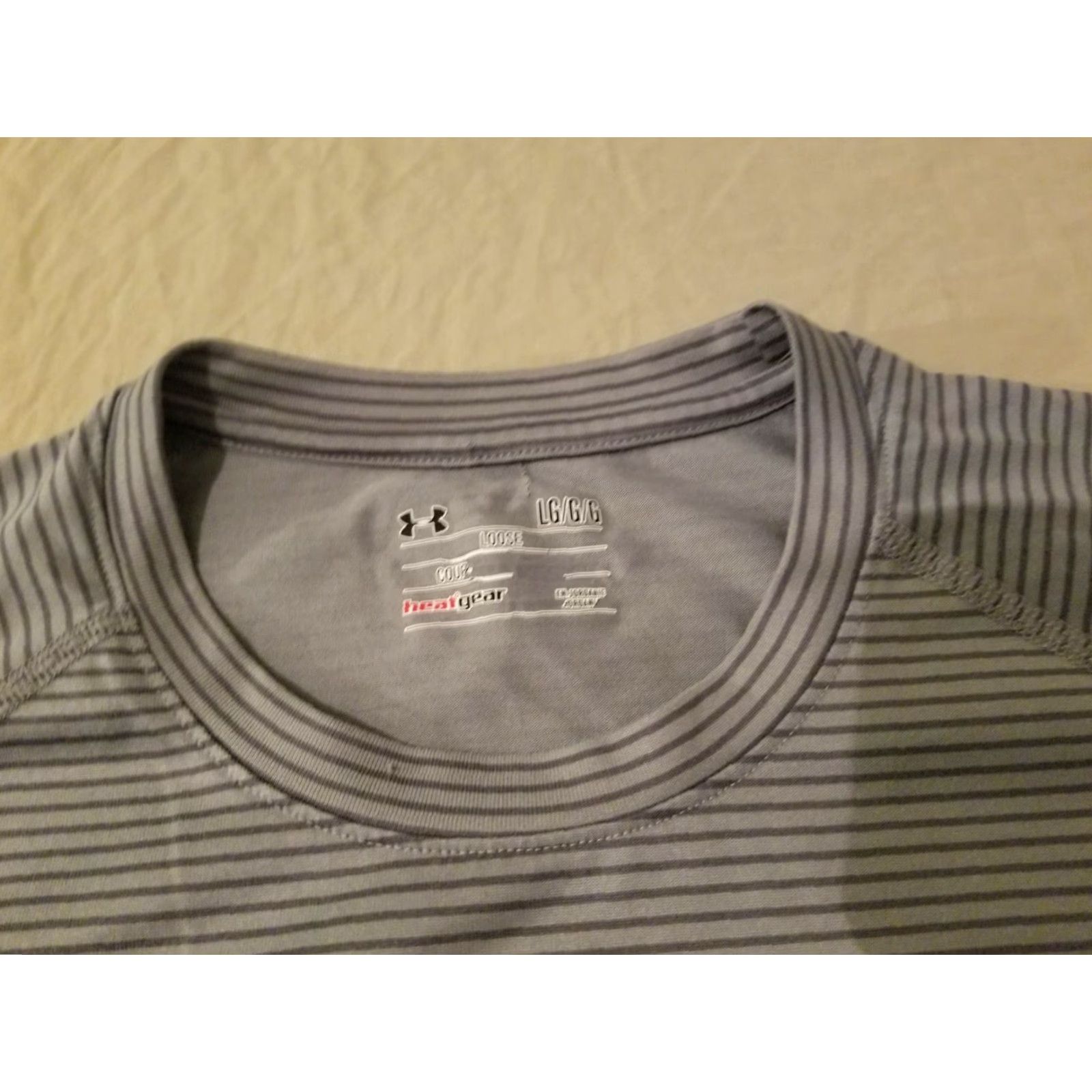 Under Armour Under Armour Shirt Mens Large Gray Athletic T-Shirt Workout Fitness Gym Activewear Size US L / EU 52-54 / 3 - 4 Thumbnail