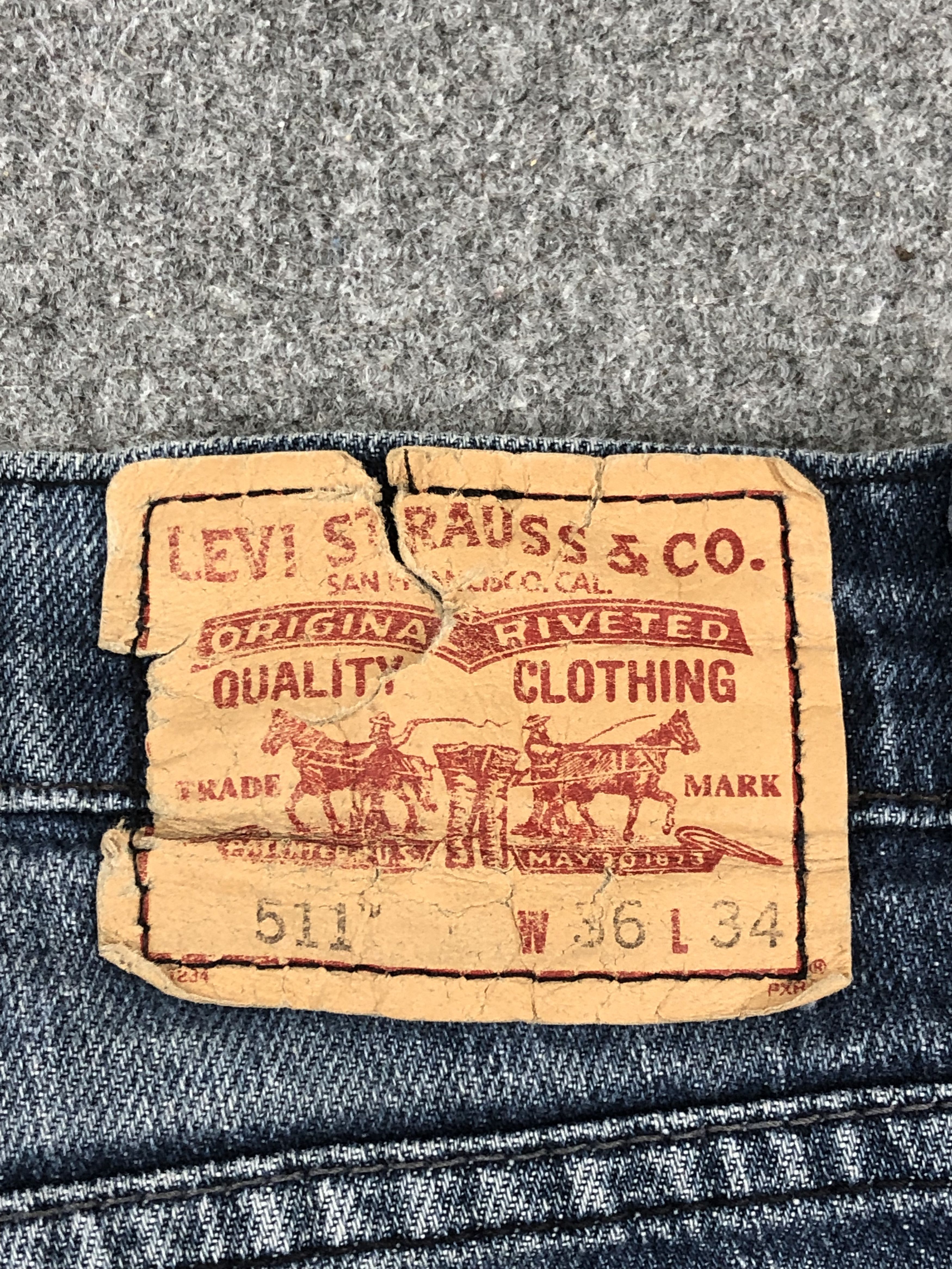 Levi's Vintage Levis 511 Distressed Blue Denim Jeans DPP0243 Size US 36 / EU 52 - 5 Thumbnail