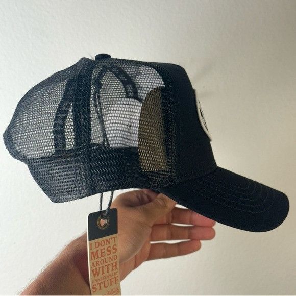 Designer × Von Dutch NWT VON DUTCH CLASSIC TRUCKER 51 BLACK WHITE PATCH HAT Size ONE SIZE - 5 Thumbnail
