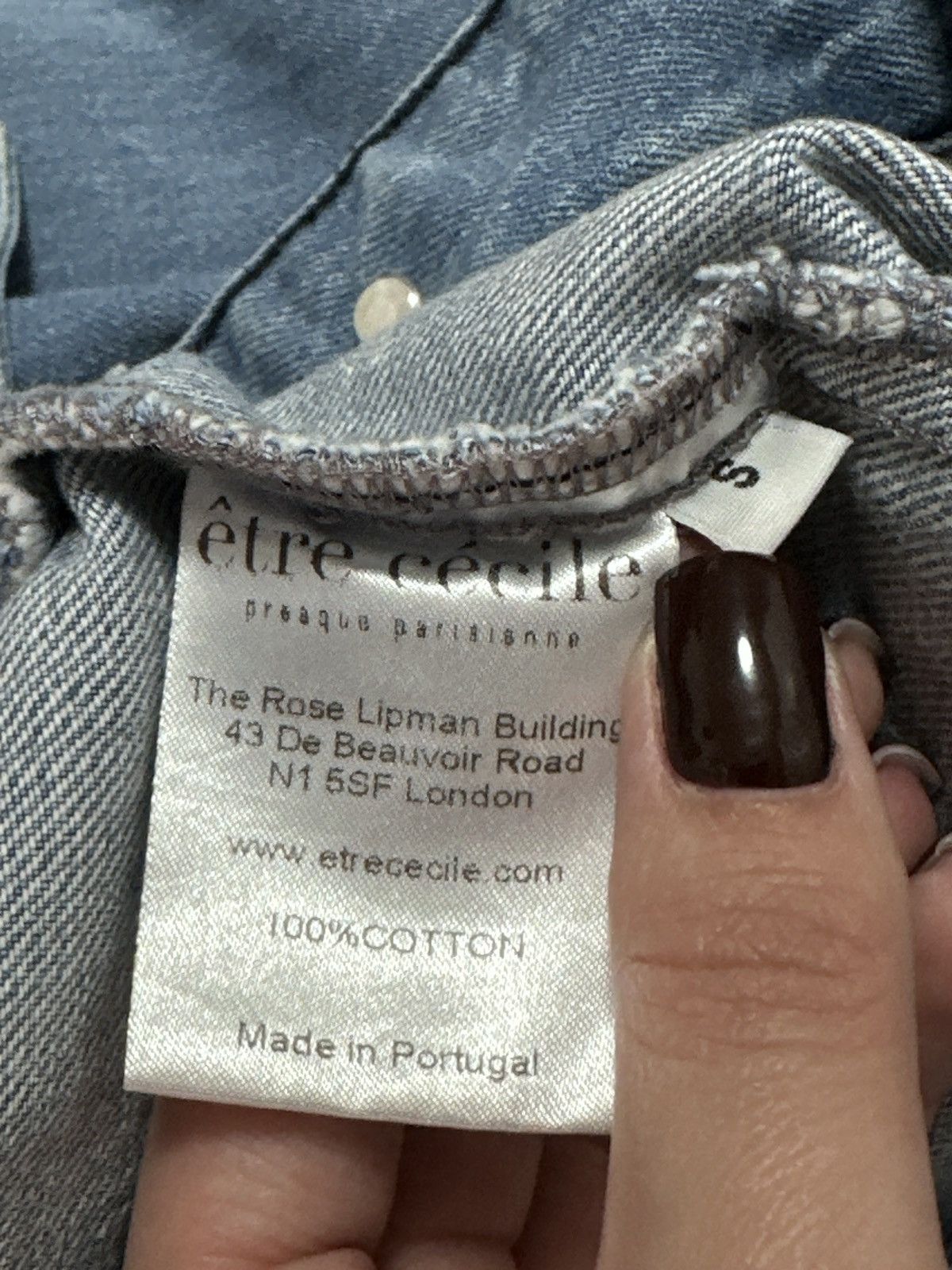 Other Être Cécile presque parisiene denim jacket luxury Size S / US 4 / IT 40 - 9 Thumbnail