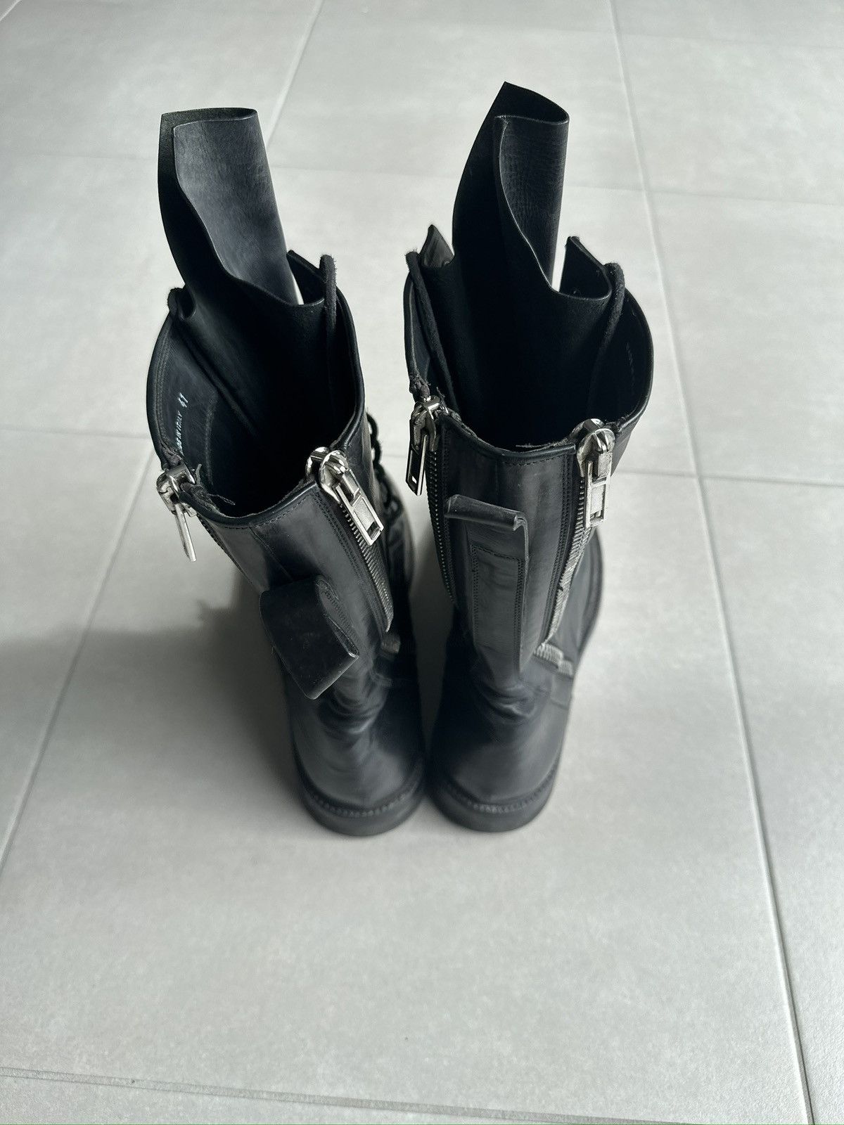 Rick Owens Rick Owens AW16 “Mastodon” high combat boots Size US 9 / EU 42 - 8 Thumbnail
