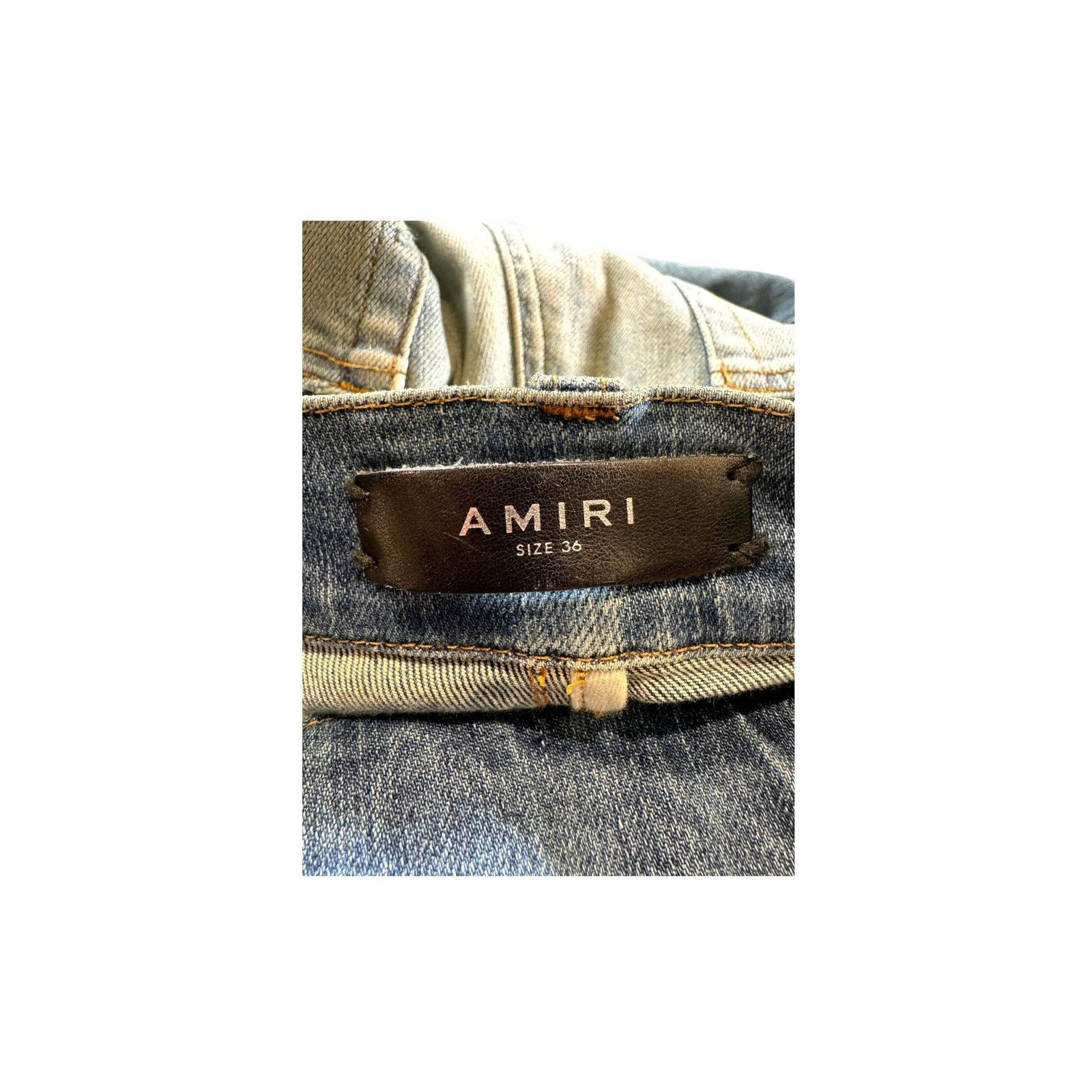 Amiri Amiri MX2 Patch Light Wash & Black Jeans Size US 36 / EU 52 - 5 Thumbnail