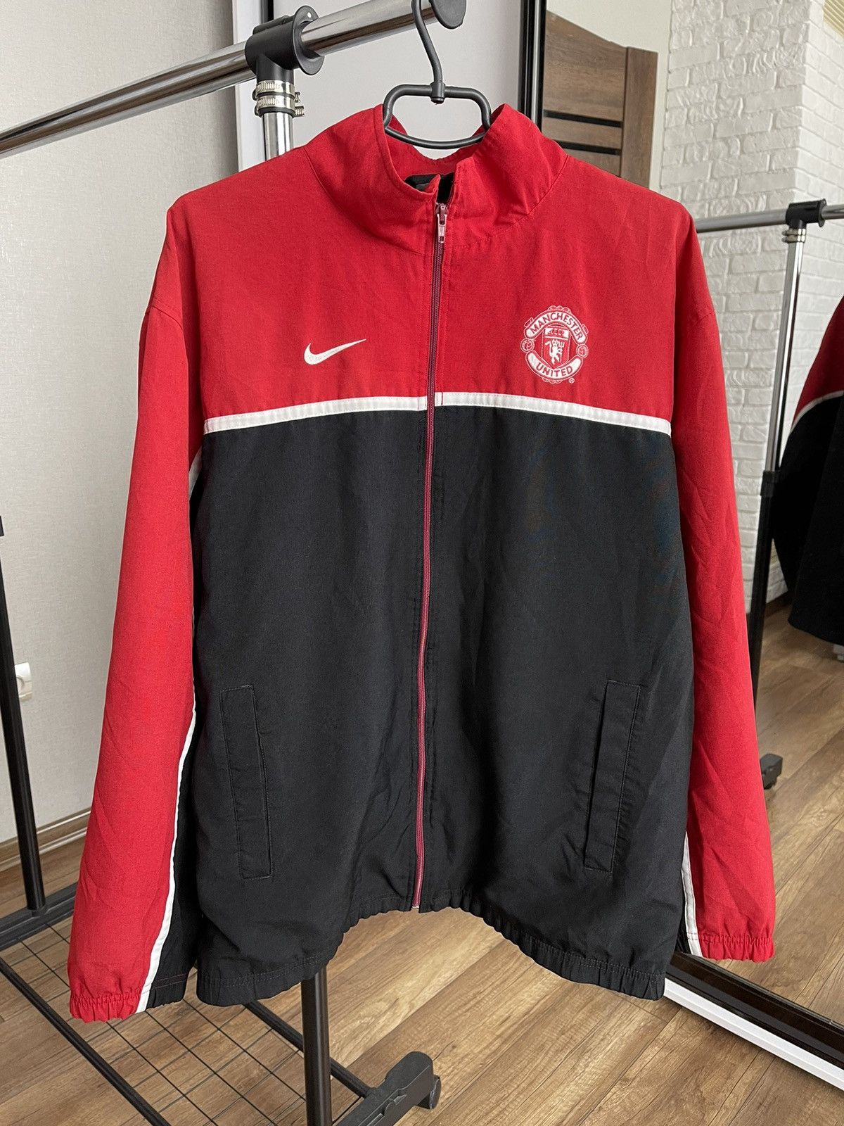 Vintage Nike Manchester United Vintage Track Soccer Jacket 90s Size US XL / EU 56 / 4 - 3 Thumbnail