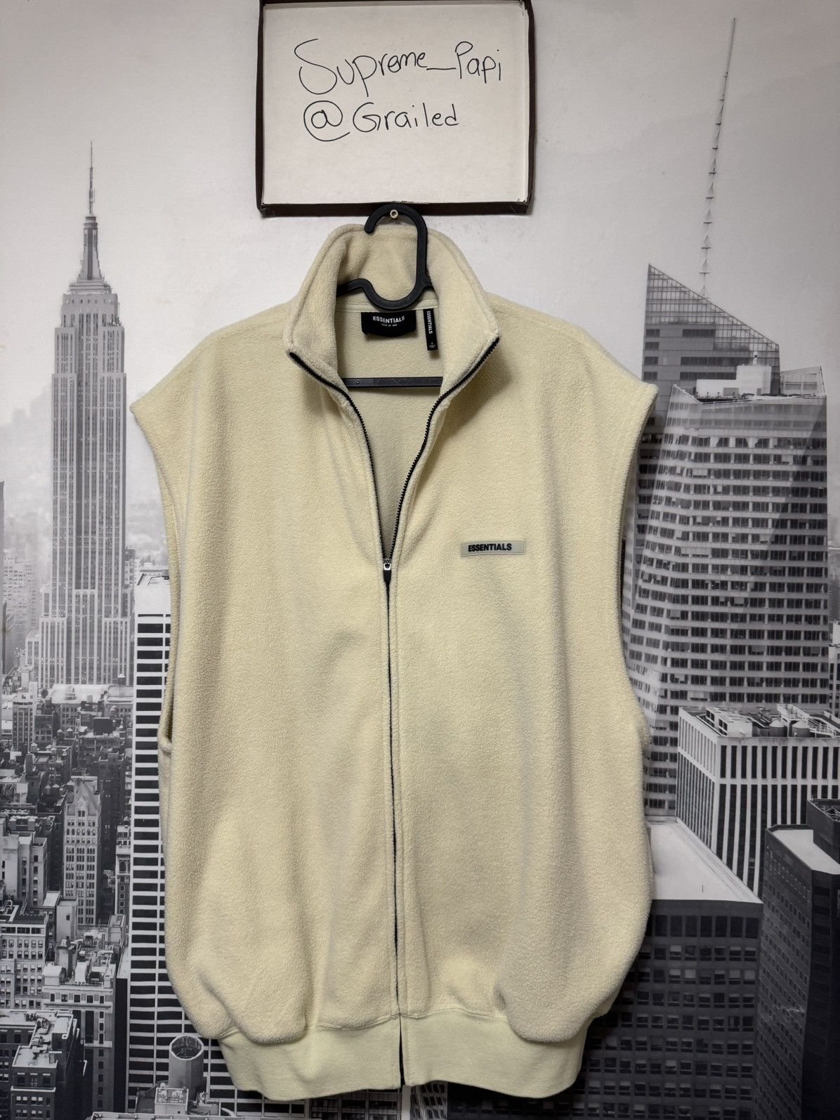 Fear of God Fear of God Essentials Zip Polar Fleece SZ Small Cream 💥 Size US S / EU 44-46 / 1 - 1 Thumbnail