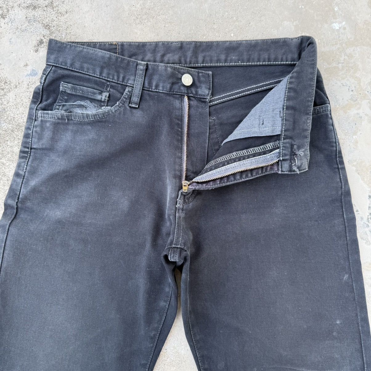 Edwin W31 Vintage Edwin Faded Black Denim Jean Pants W31x31 Size US 31 - 9 Thumbnail