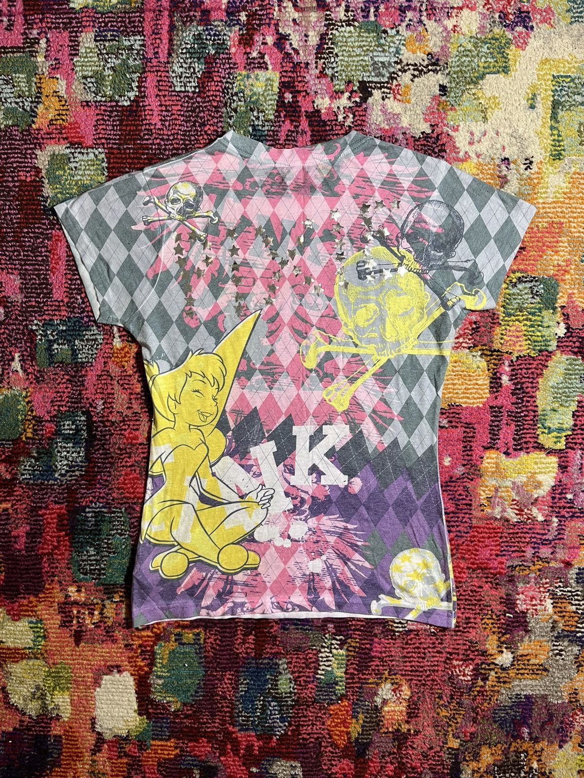Disney Disney Pink Plaid Tinker Bell Shirt M Size M / US 6-8 / IT 42-44 - 2 Thumbnail