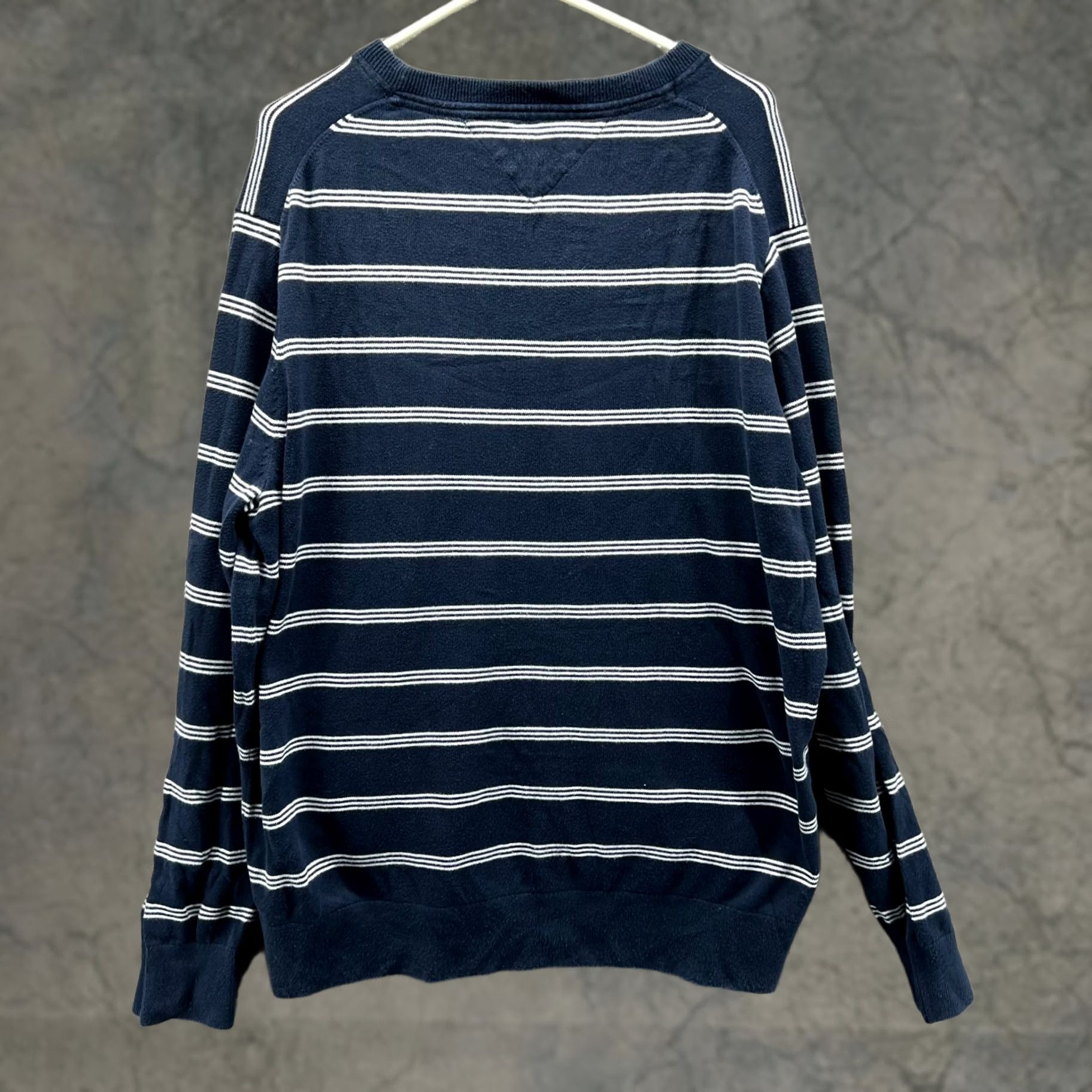 Tommy Hilfiger VINTAGE Tommy Hilfiger Sweatshirt Mens XXL Blue Striped Crewneck Pima Cotton Pullover Size US XXL / EU 58 / 5 - 1 Thumbnail