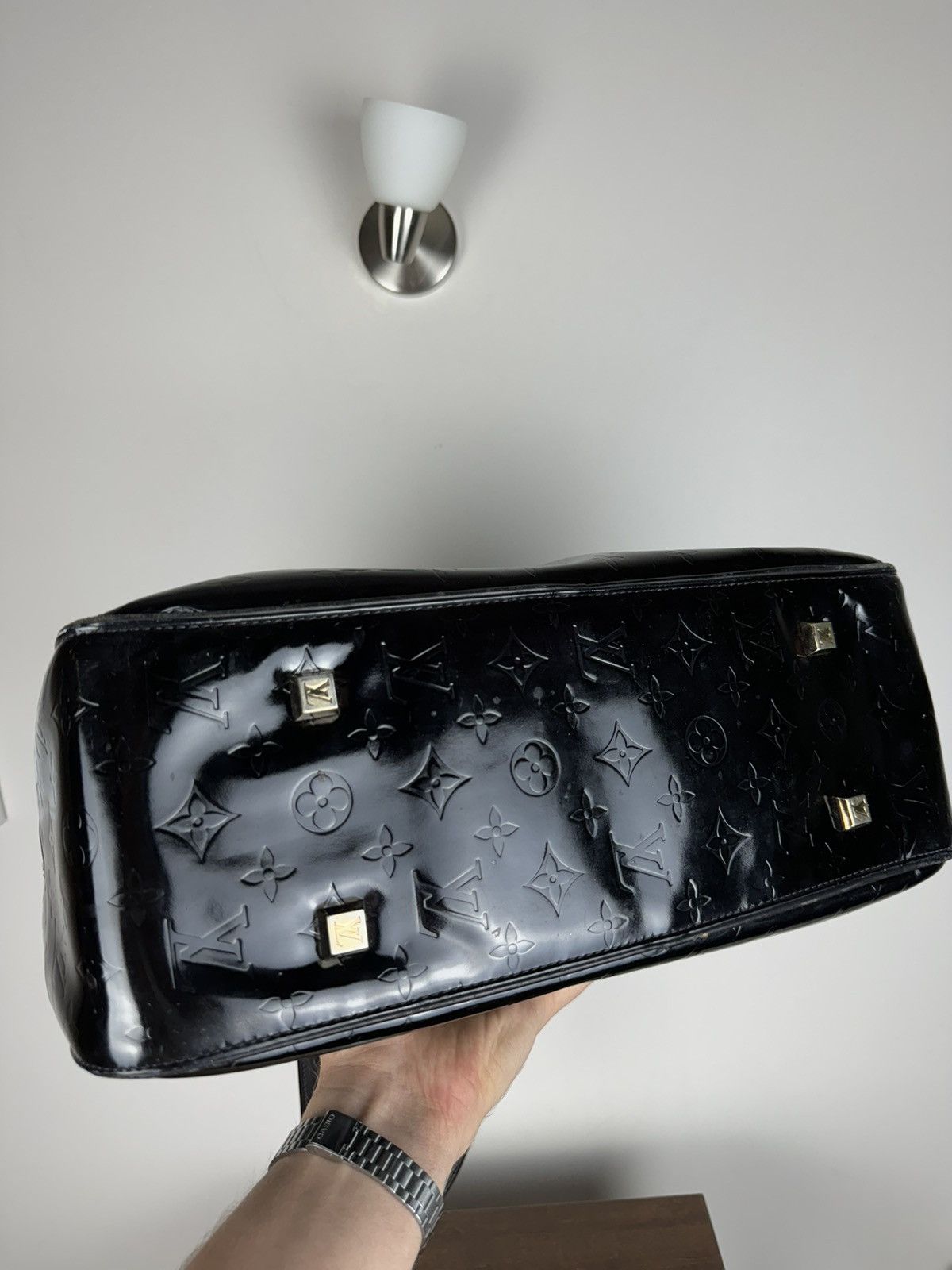 Louis Vuitton Luxury travel bag Louis Vuitton Vernis Sutton original item Size ONE SIZE - 4 Thumbnail