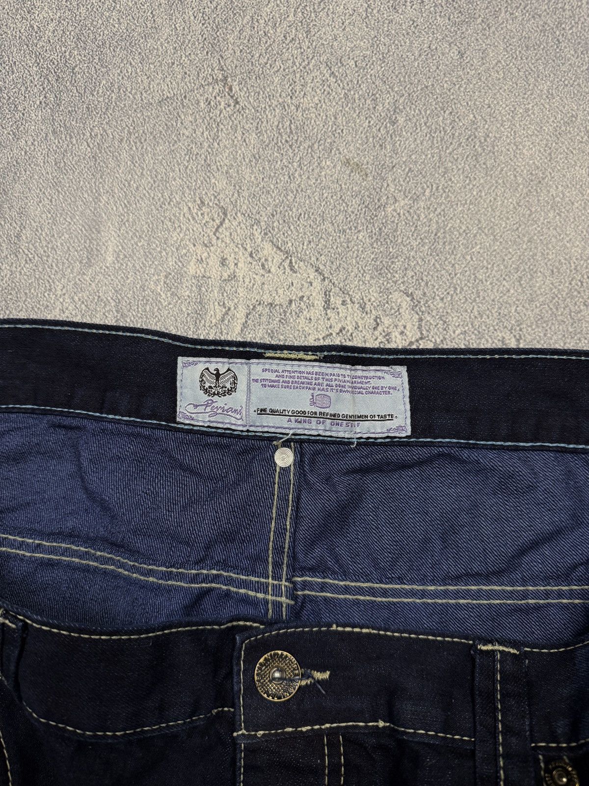 Other Y2K Archive Distressed Jeans Denim Heavy Stitch LGB Style Size US 42 / EU 58 - 17 Thumbnail