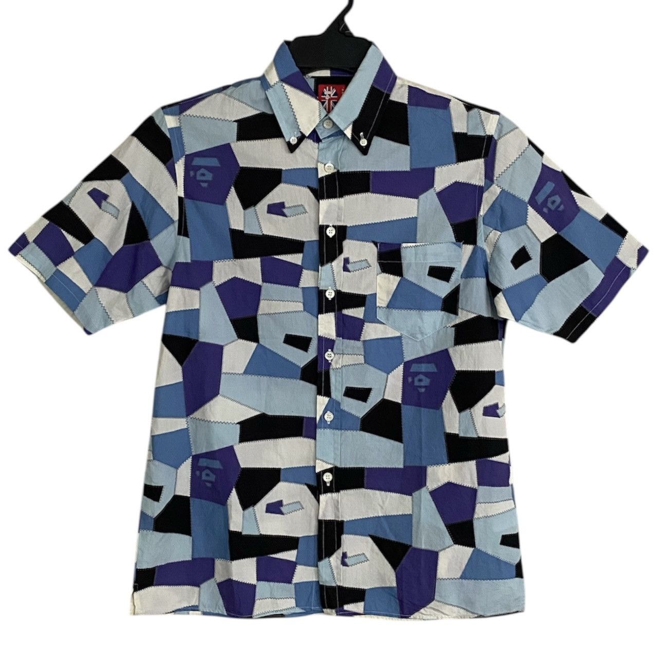 Bape × Japanese Brand BAPE CAMO FRACTAL Button Up Short Sleeve Shirts Size US S / EU 44-46 / 1 - 1 Thumbnail