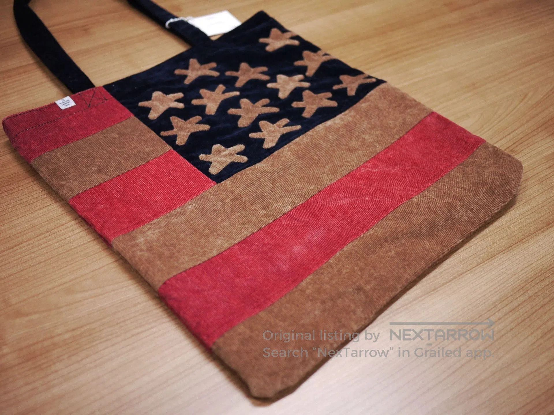 Visvim Brown Flag Design Tote Bag. Size ONE SIZE - 3 Thumbnail