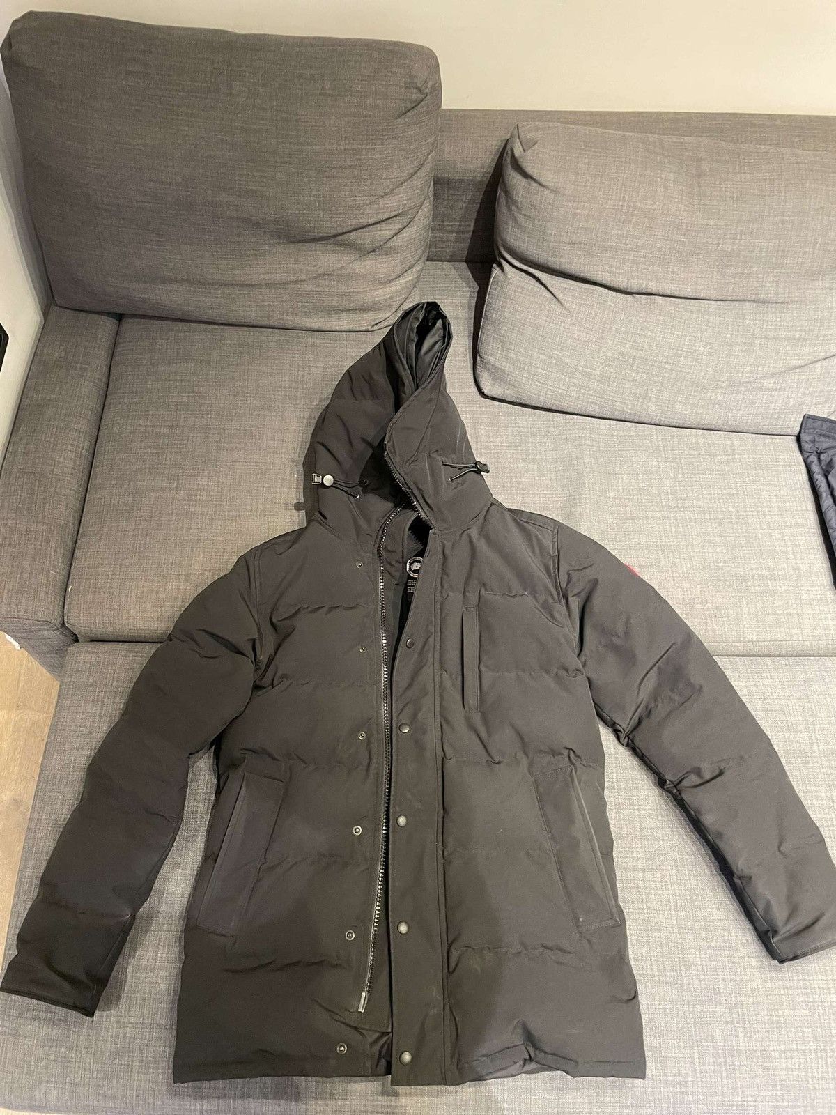 image of Canada Goose Macmillan Parka With Fur in Black, Men's (Size Medium)