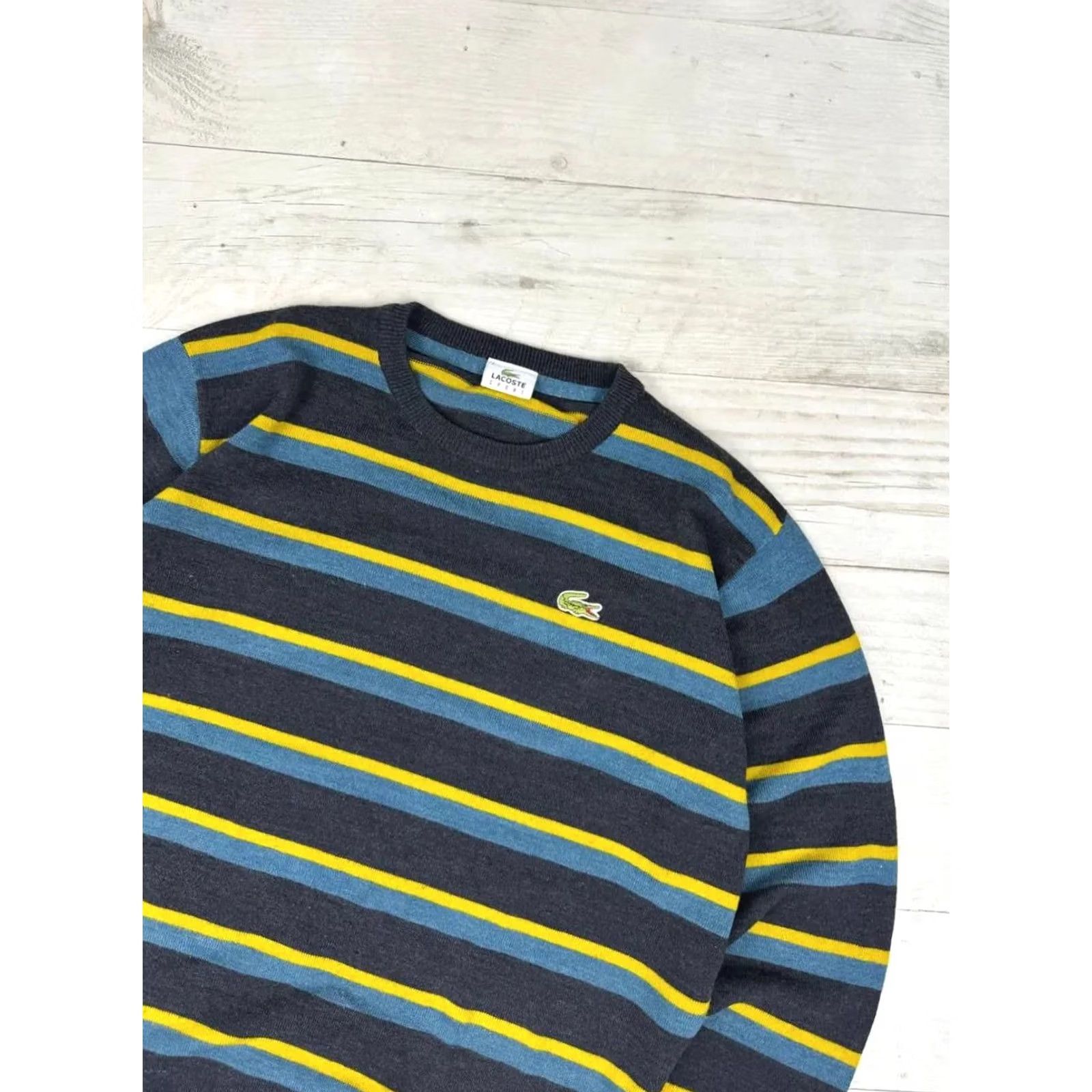 Lacoste VINTAGE Lacoste Sport Sweater Gray Size 2XL Men Size US XXL / EU 58 / 5 - 2 Thumbnail