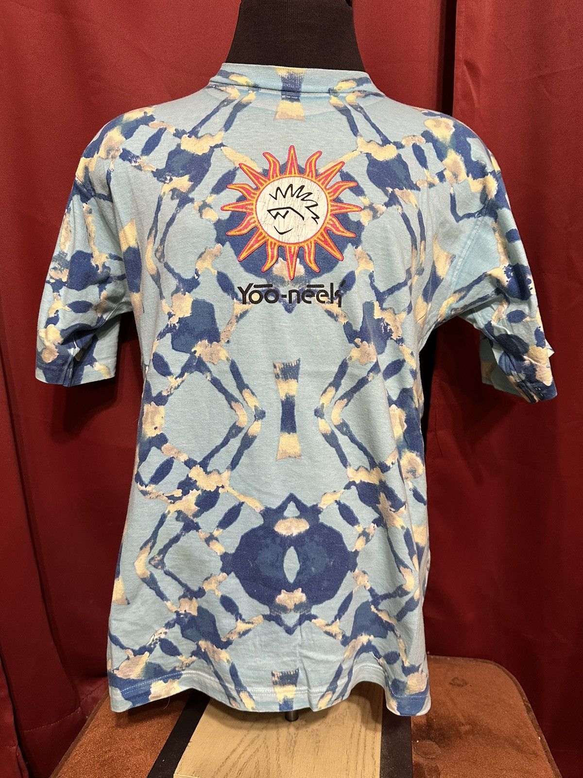 Vintage Vintage Yoo Neek Tie Dye Tshirt 90’s Fractal Size US XL / EU 56 / 4 - 1 Thumbnail
