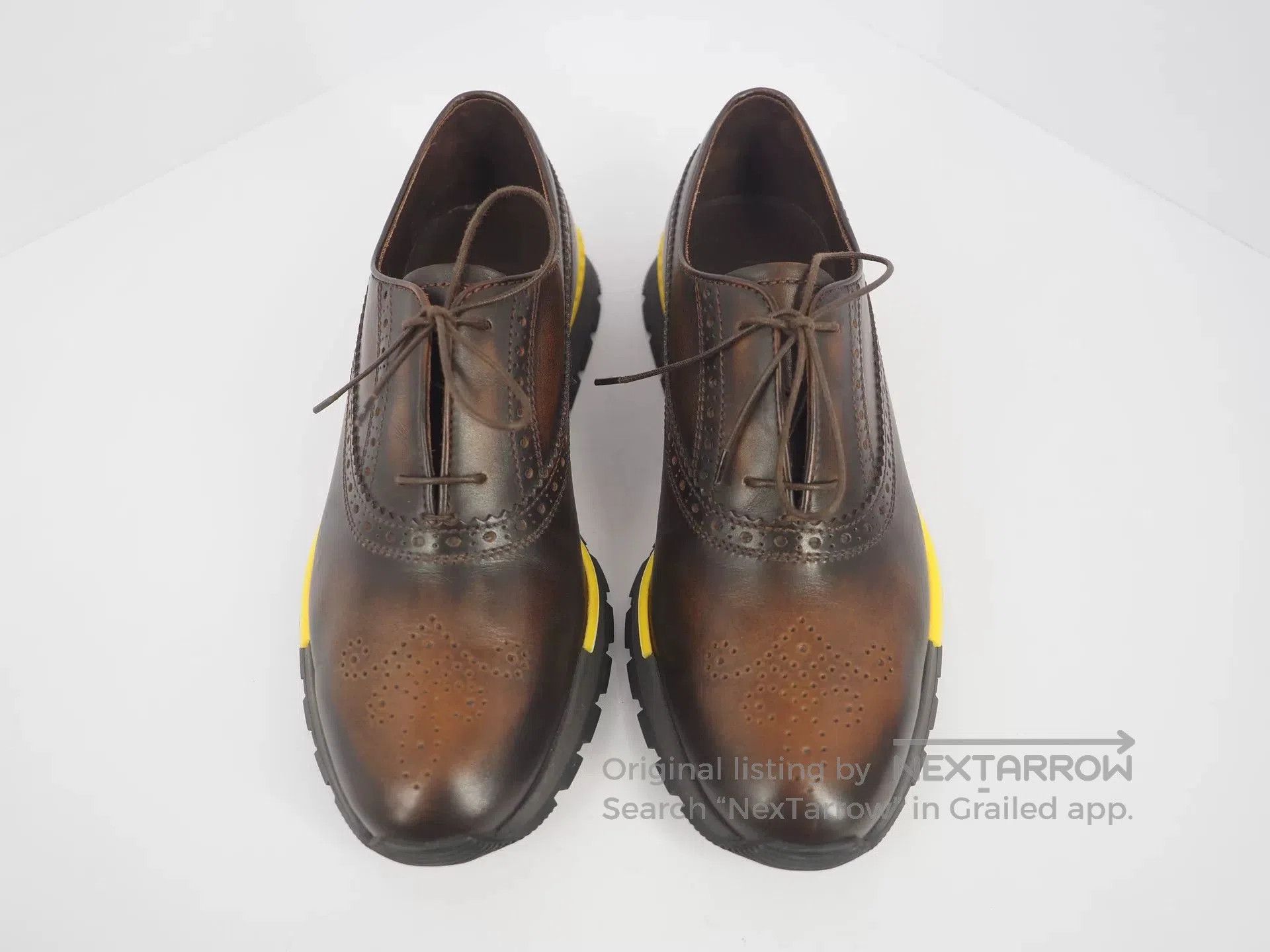Berluti berluti brown leather sneakers UK6. Size US 8 / EU 41 - 3 Thumbnail