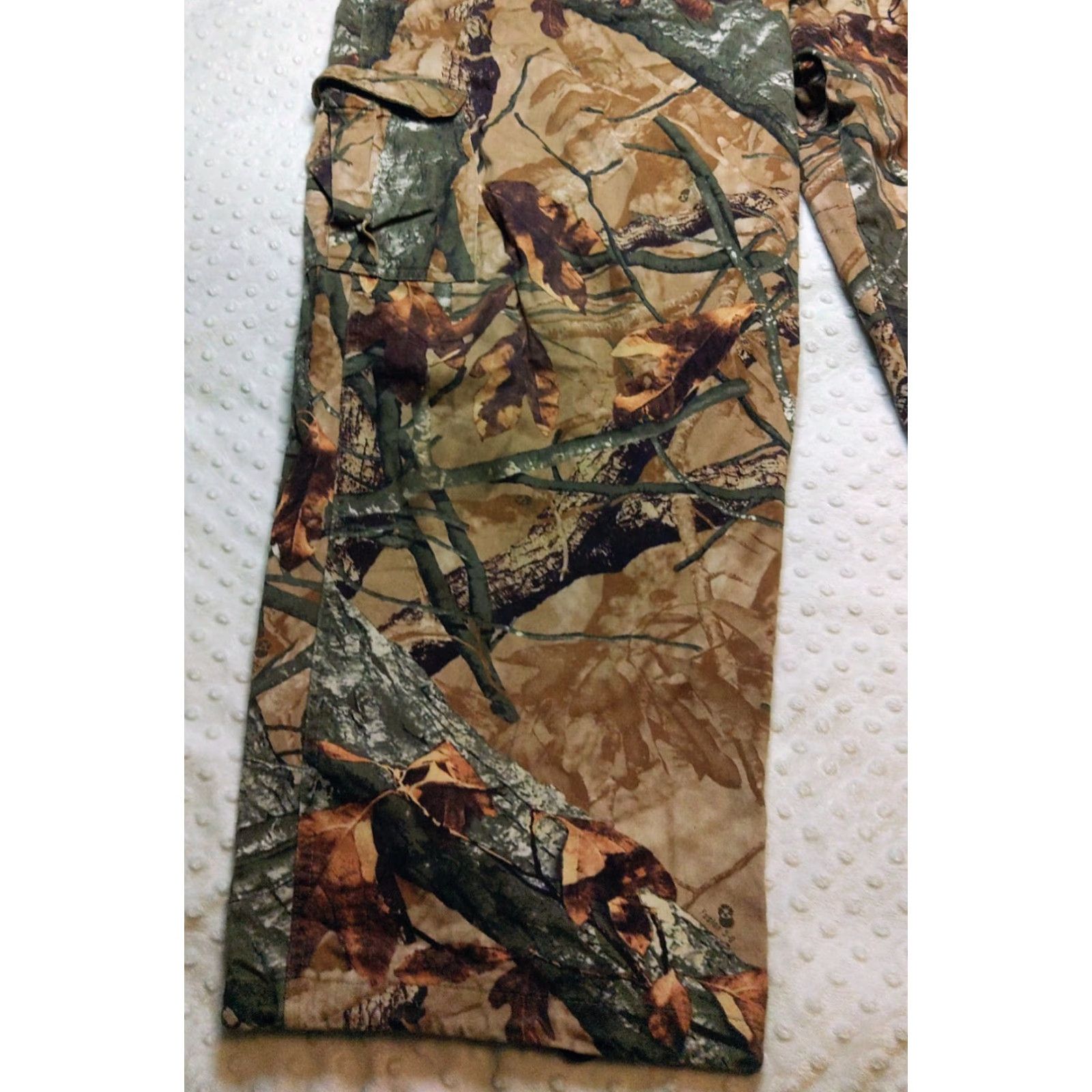 Vintage Outfitters Ridge Pants Mens 3XL Camo Fusion 3-D Cargo Hunting Cotton Zip Fly Pants Casual Workwear Travel Camouflage 3D Army Nature Mens Size US 39 - 3 Thumbnail