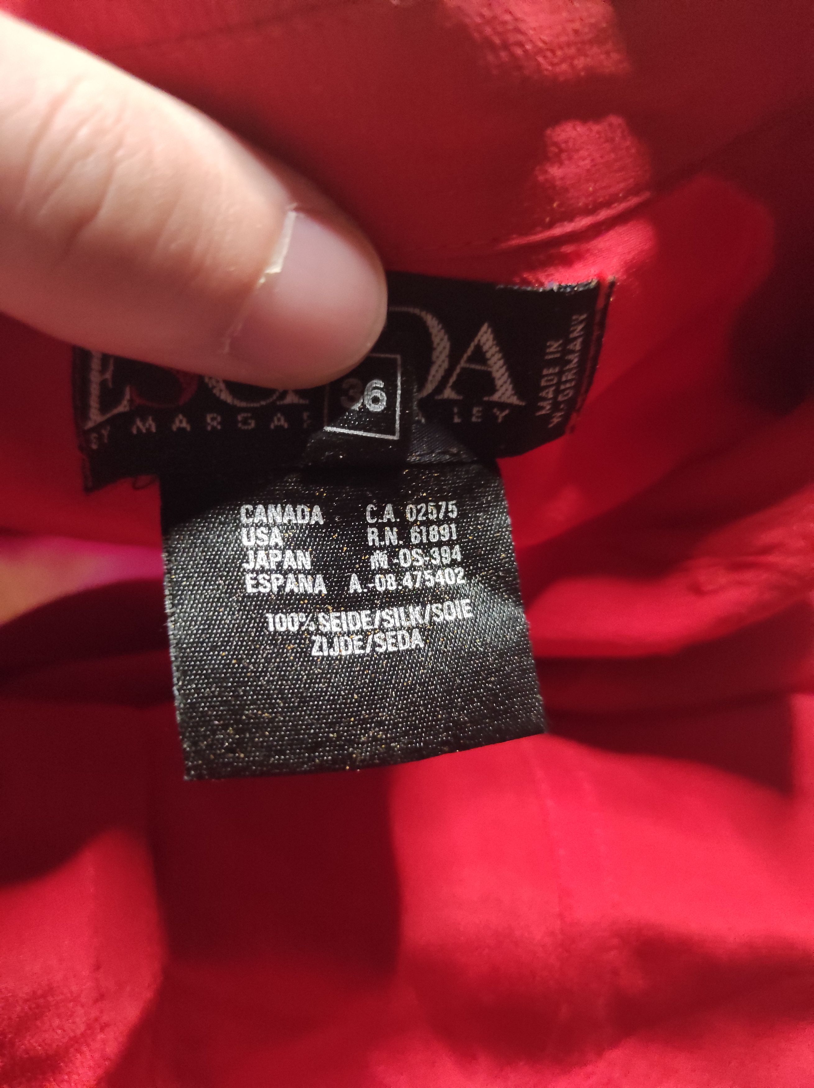Escada × Japanese Brand **NEW Escada 100% Silk Shirt** Size M / US 6-8 / IT 42-44 - 6 Thumbnail