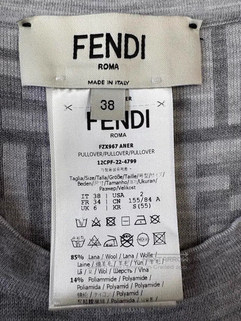 Fendi Fendi Grey wool lined monogrammed reversible sleeveless to Size XS / US 0-2 / IT 36-38 - 6 Thumbnail