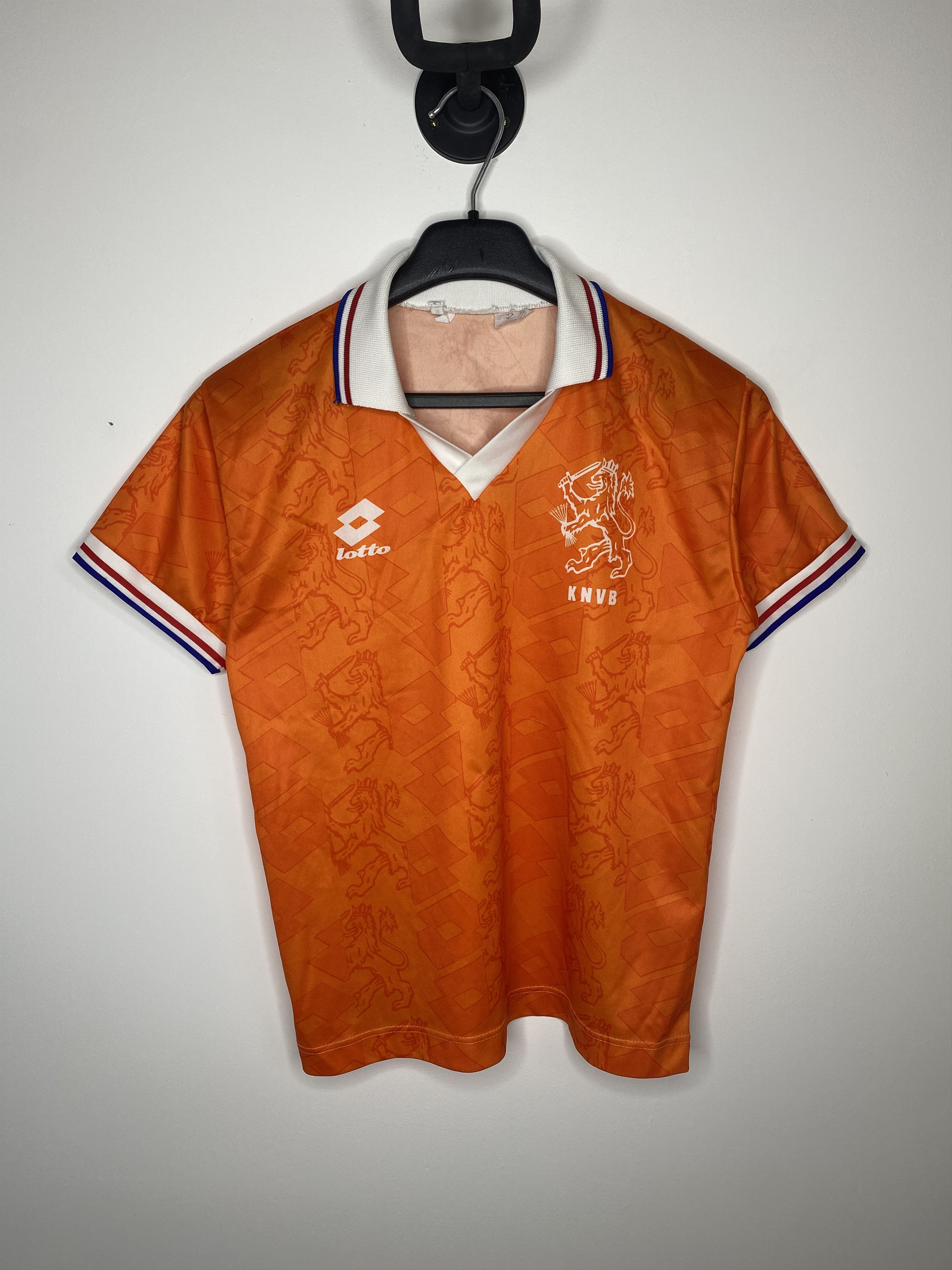 UEFA NETHERLANDS TEAM 1992 1994 HOME FOOTBALL SHIRT SOCCER JERSEY Size US S / EU 44-46 / 1 - 1 Thumbnail