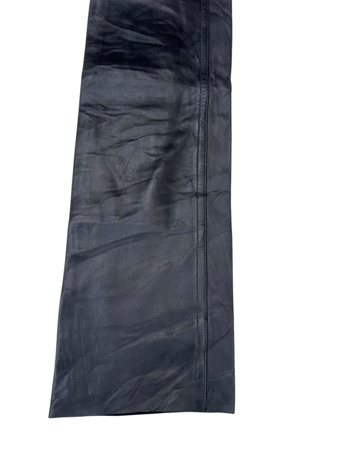 agnes b. VTG Agnes B. Homme Paris France Napa Sheepskin Leather Jeans Size US 28 / EU 44 - 13 Thumbnail