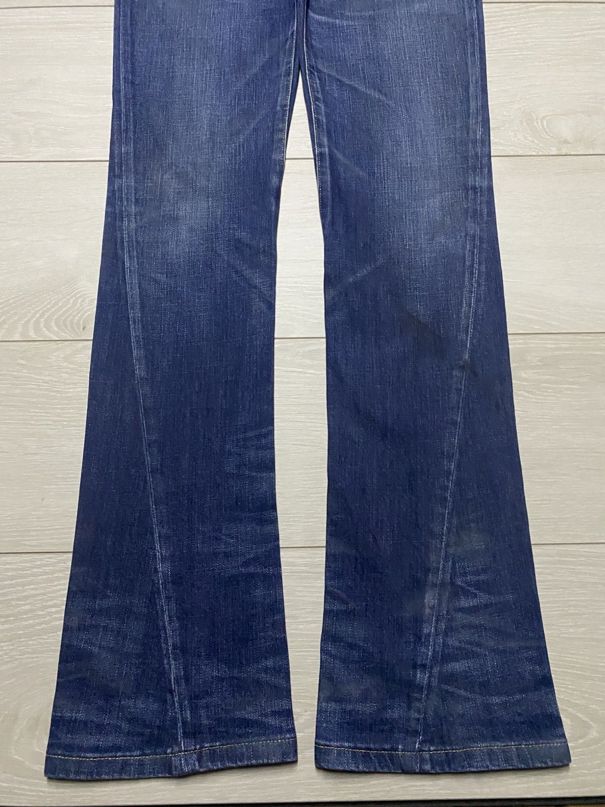 Tornado Mart Vintage Tornado Mart Blue Wash Twist Leg Bootcut Flare Jeans Size US 32 / EU 48 - 5 Thumbnail