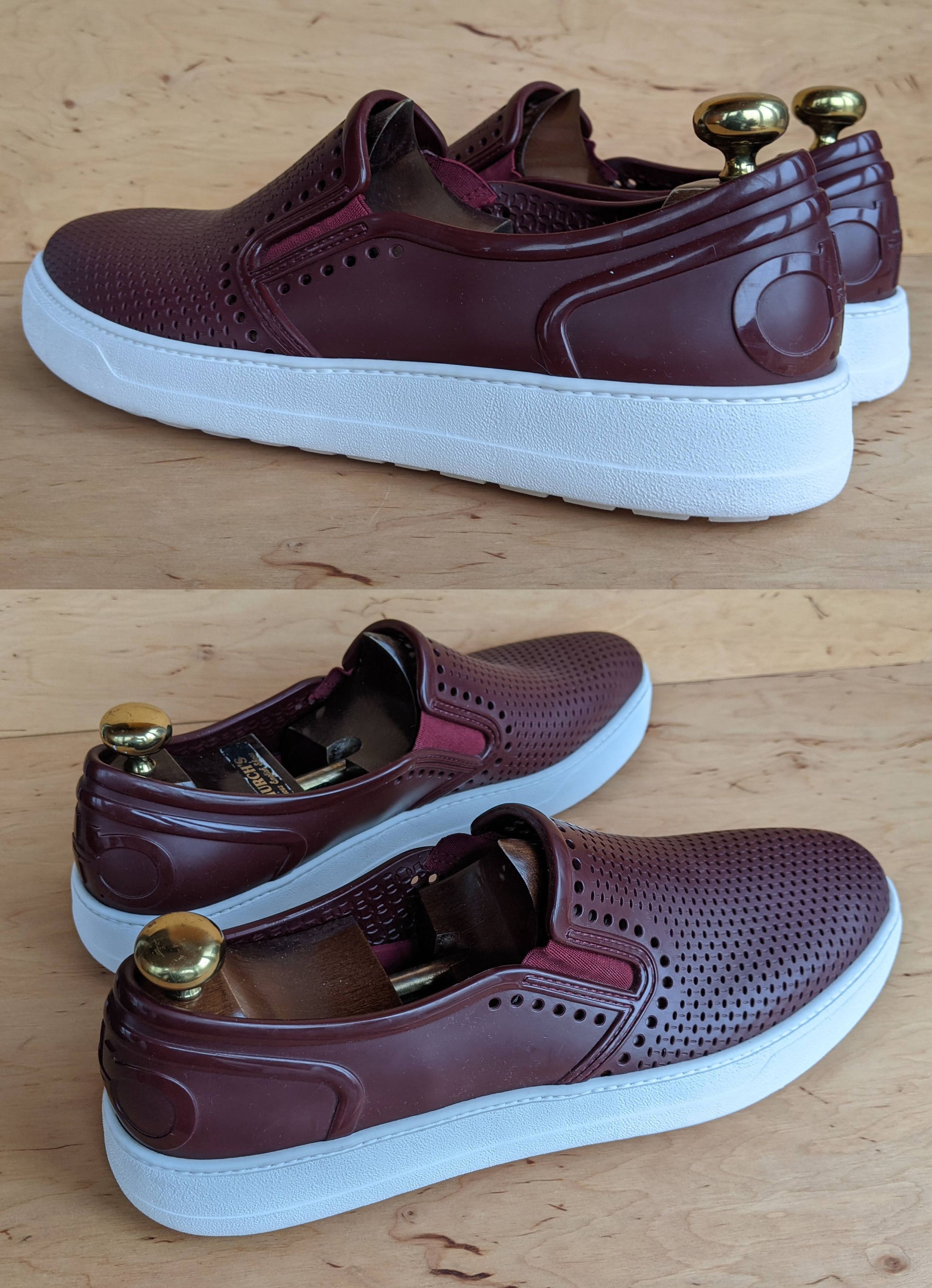 Salvatore Ferragamo Salvatore Ferragamo 'Perforated Fury' Rubber Shoes Slip on Size US 12 / EU 45 - 4 Thumbnail